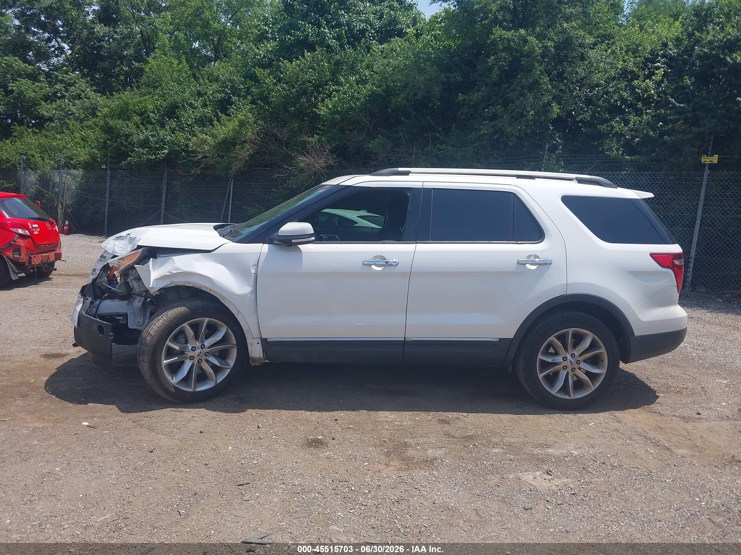 2014 Ford Explorer Limited White vin: 1FM5K8F83EGA01021