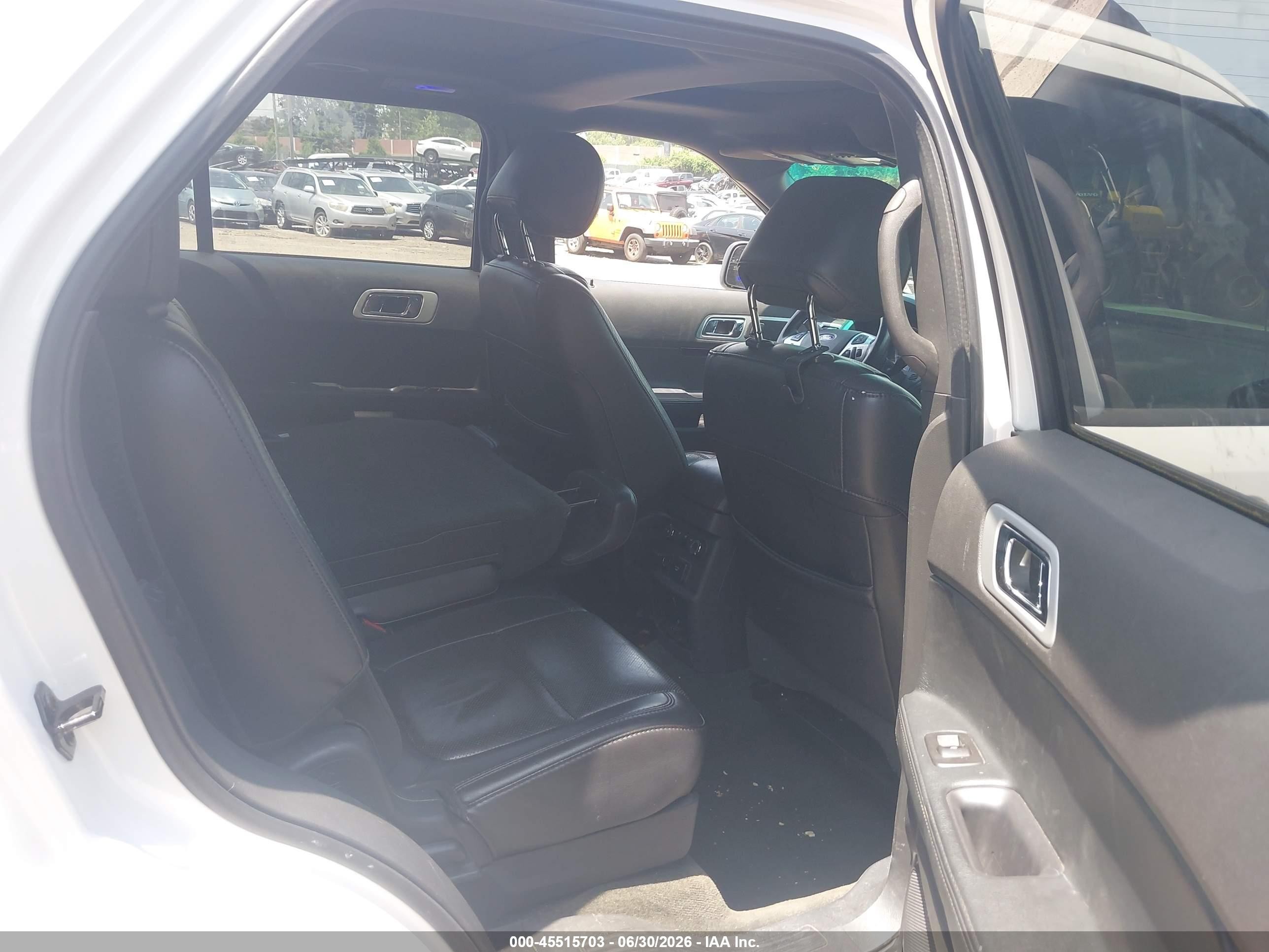 2014 Ford Explorer Limited White vin: 1FM5K8F83EGA01021