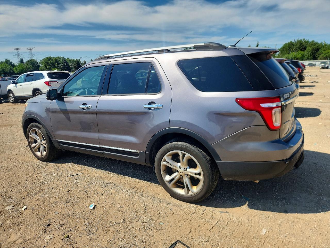 2014 Ford Explorer Limited Gray vin: 1FM5K8F83EGA09930