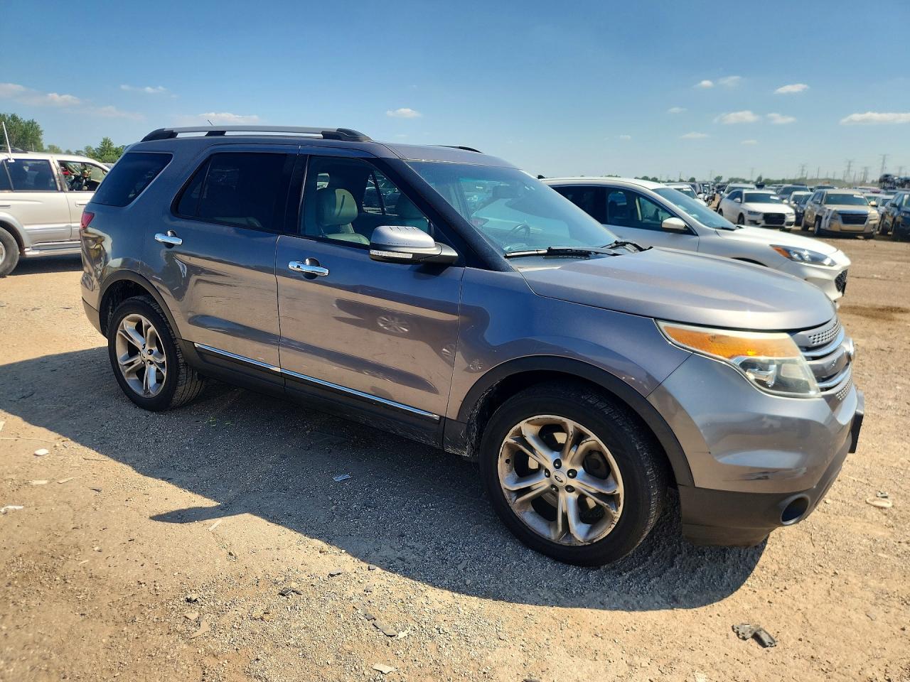 2014 Ford Explorer Limited Gray vin: 1FM5K8F83EGA09930
