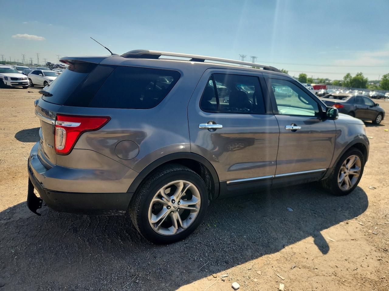 2014 Ford Explorer Limited Gray vin: 1FM5K8F83EGA09930
