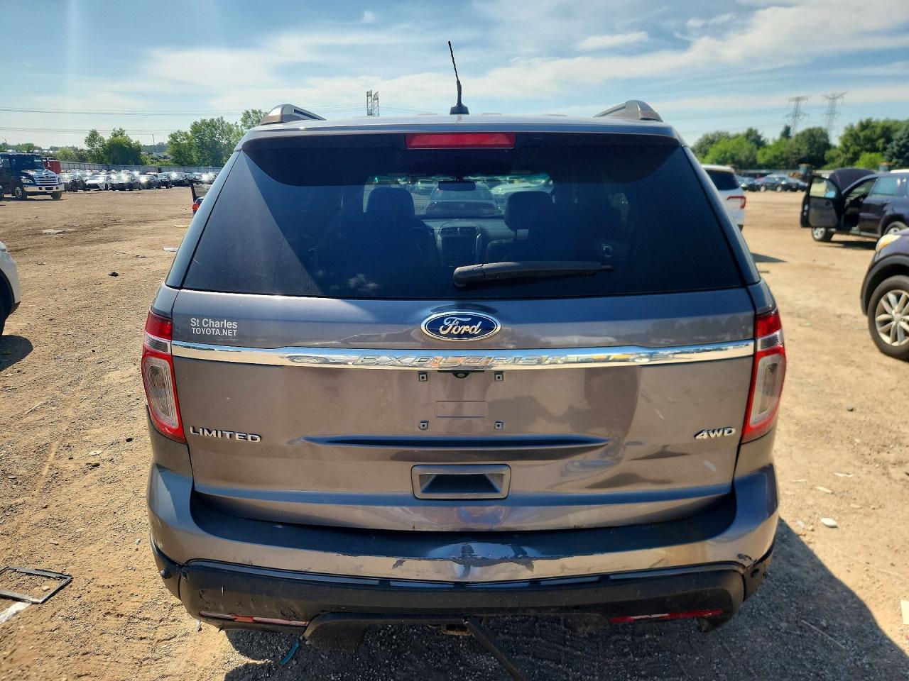 2014 Ford Explorer Limited Gray vin: 1FM5K8F83EGA09930