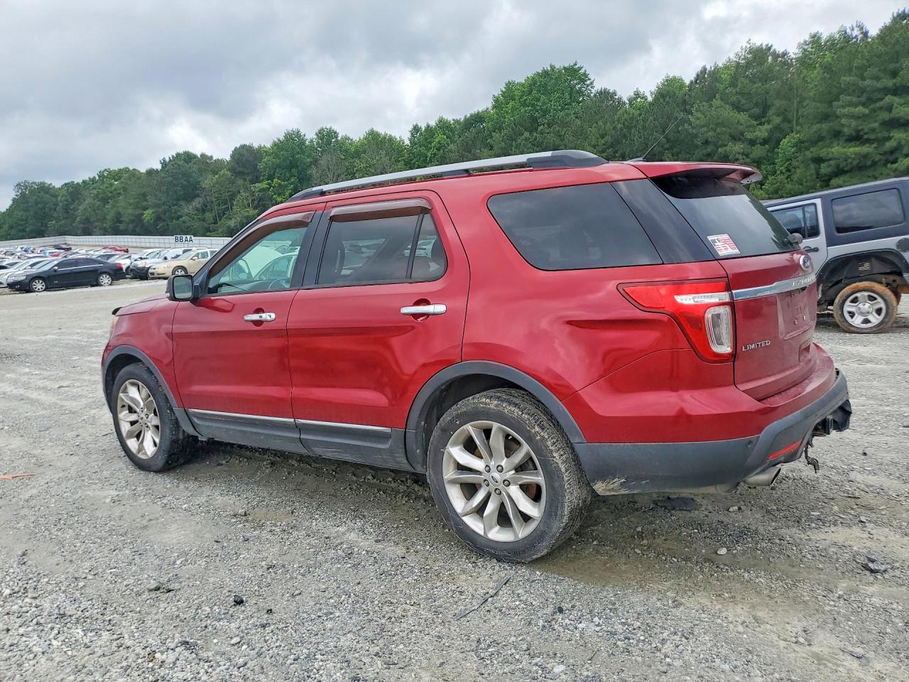 2014 Ford Explorer Limited Red vin: 1FM5K8F83EGA10012