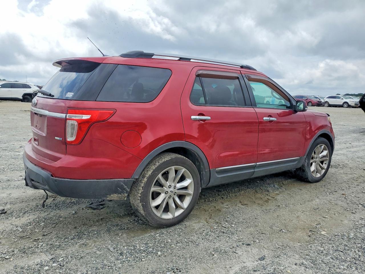 2014 Ford Explorer Limited Red vin: 1FM5K8F83EGA10012