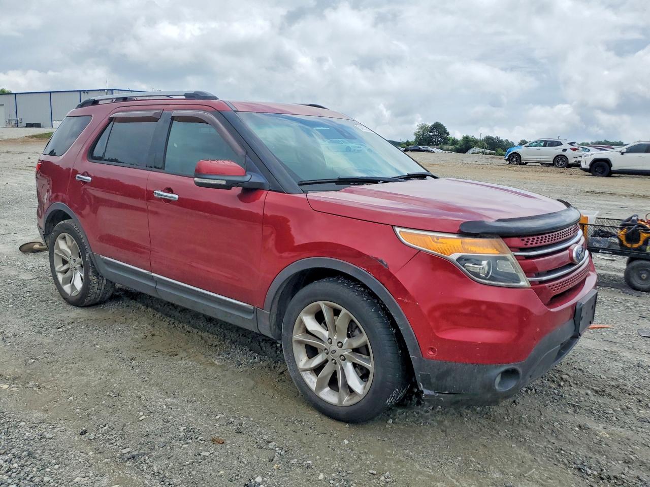 2014 Ford Explorer Limited Red vin: 1FM5K8F83EGA10012