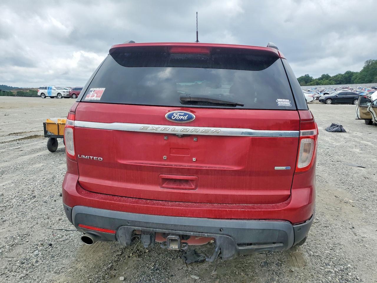 2014 Ford Explorer Limited Red vin: 1FM5K8F83EGA10012