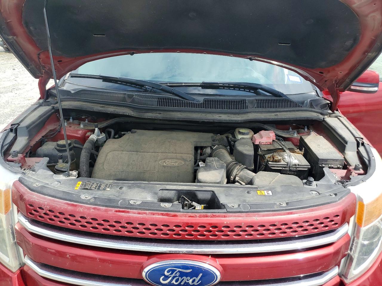 2014 Ford Explorer Limited Red vin: 1FM5K8F83EGA10012