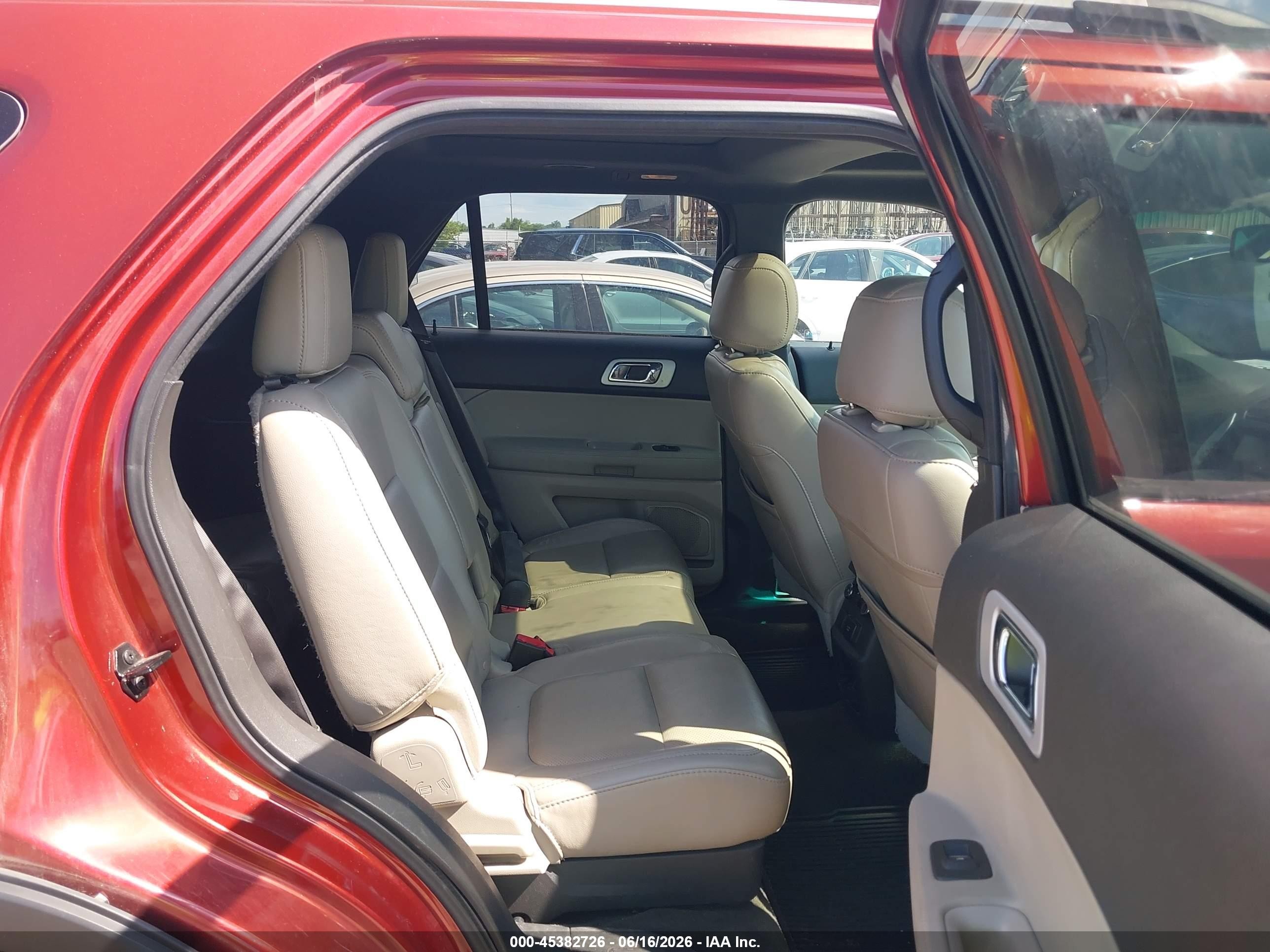 2014 Ford Explorer Limited Red vin: 1FM5K8F83EGA22032