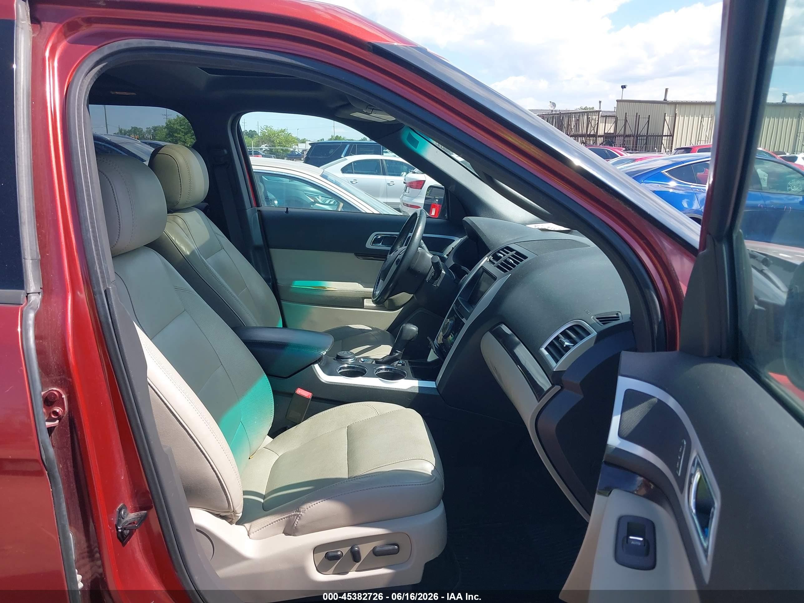2014 Ford Explorer Limited Red vin: 1FM5K8F83EGA22032