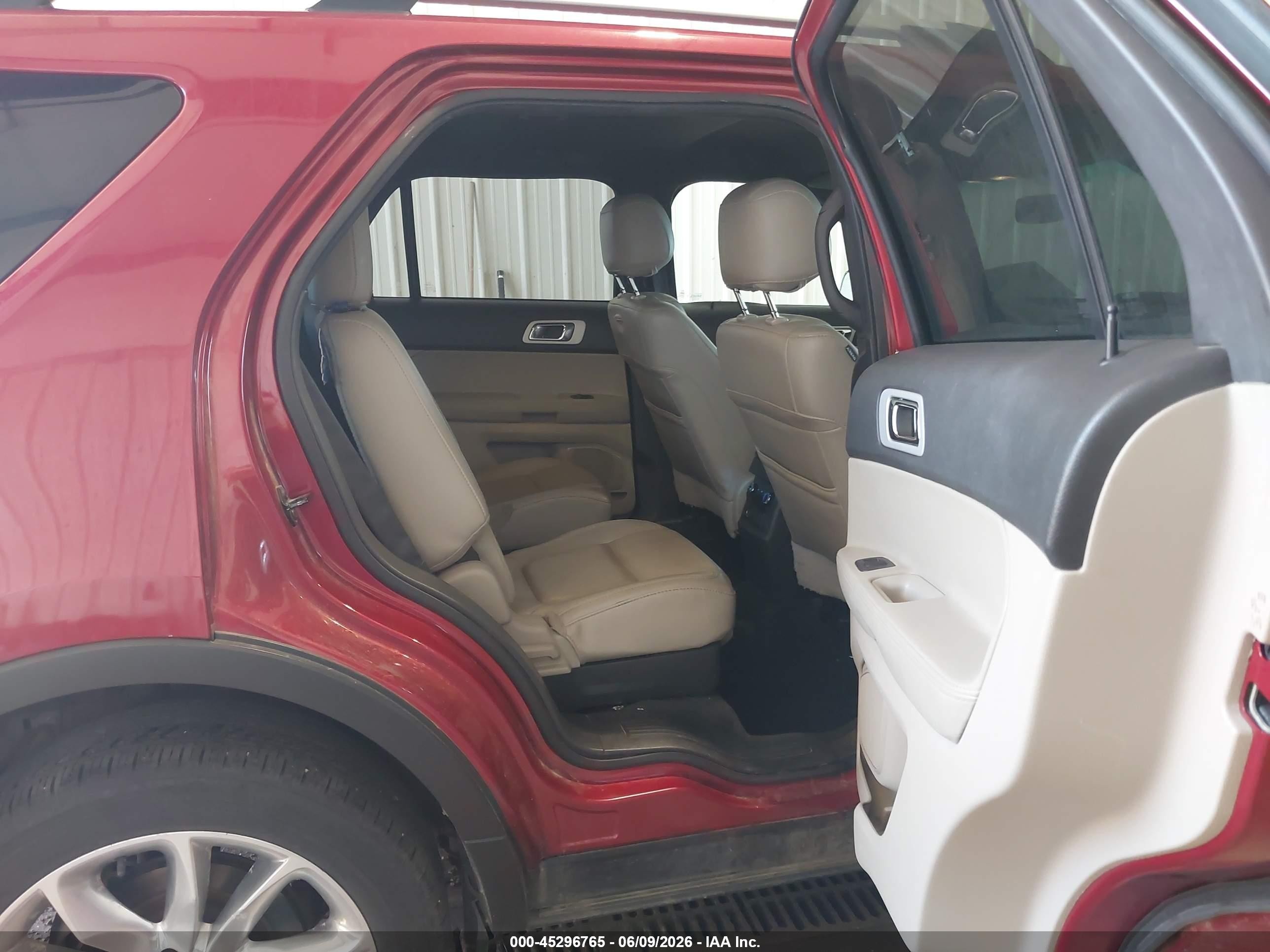 2014 Ford Explorer Limited Red vin: 1FM5K8F83EGB24642