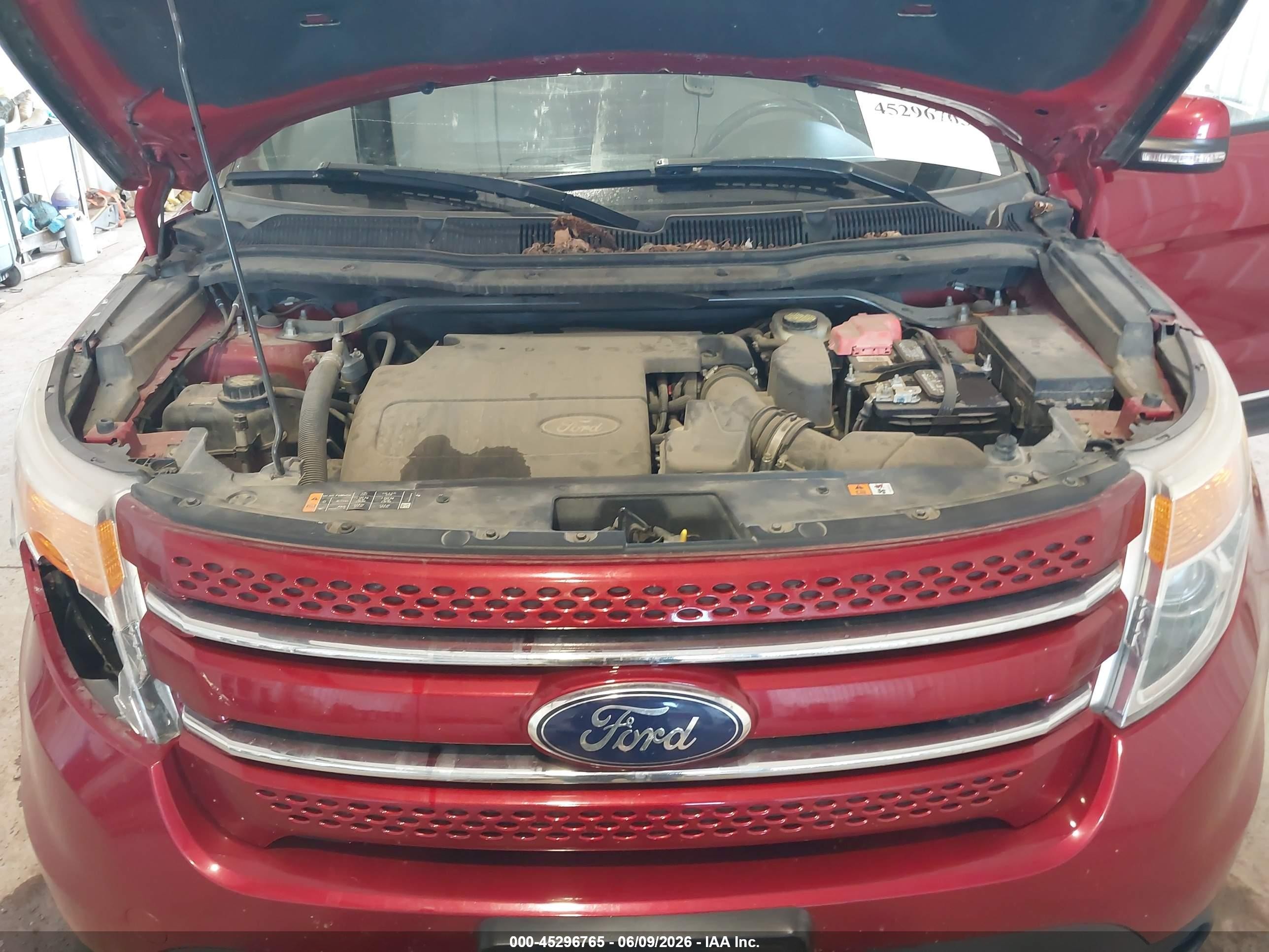 2014 Ford Explorer Limited Red vin: 1FM5K8F83EGB24642