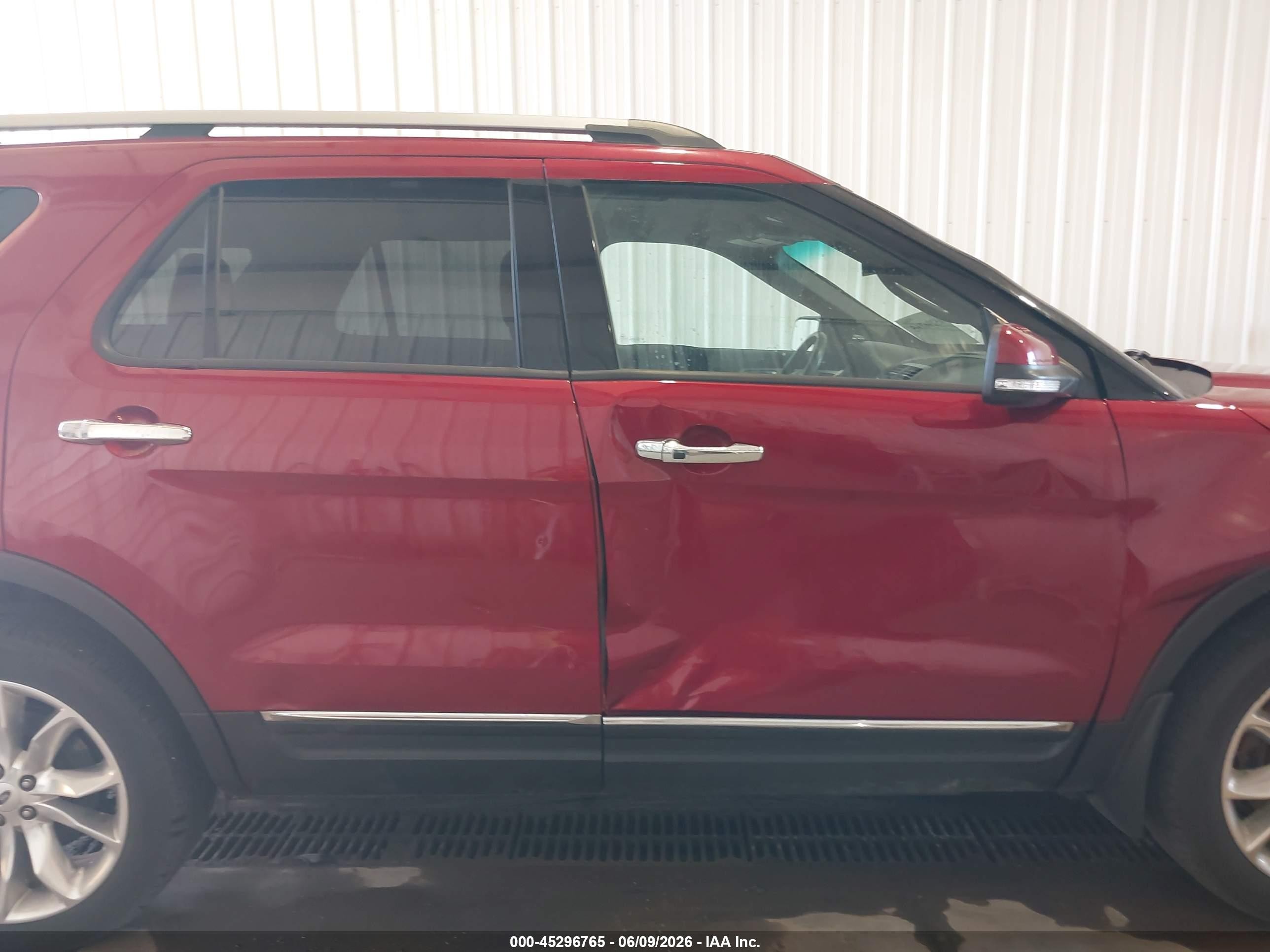 2014 Ford Explorer Limited Red vin: 1FM5K8F83EGB24642
