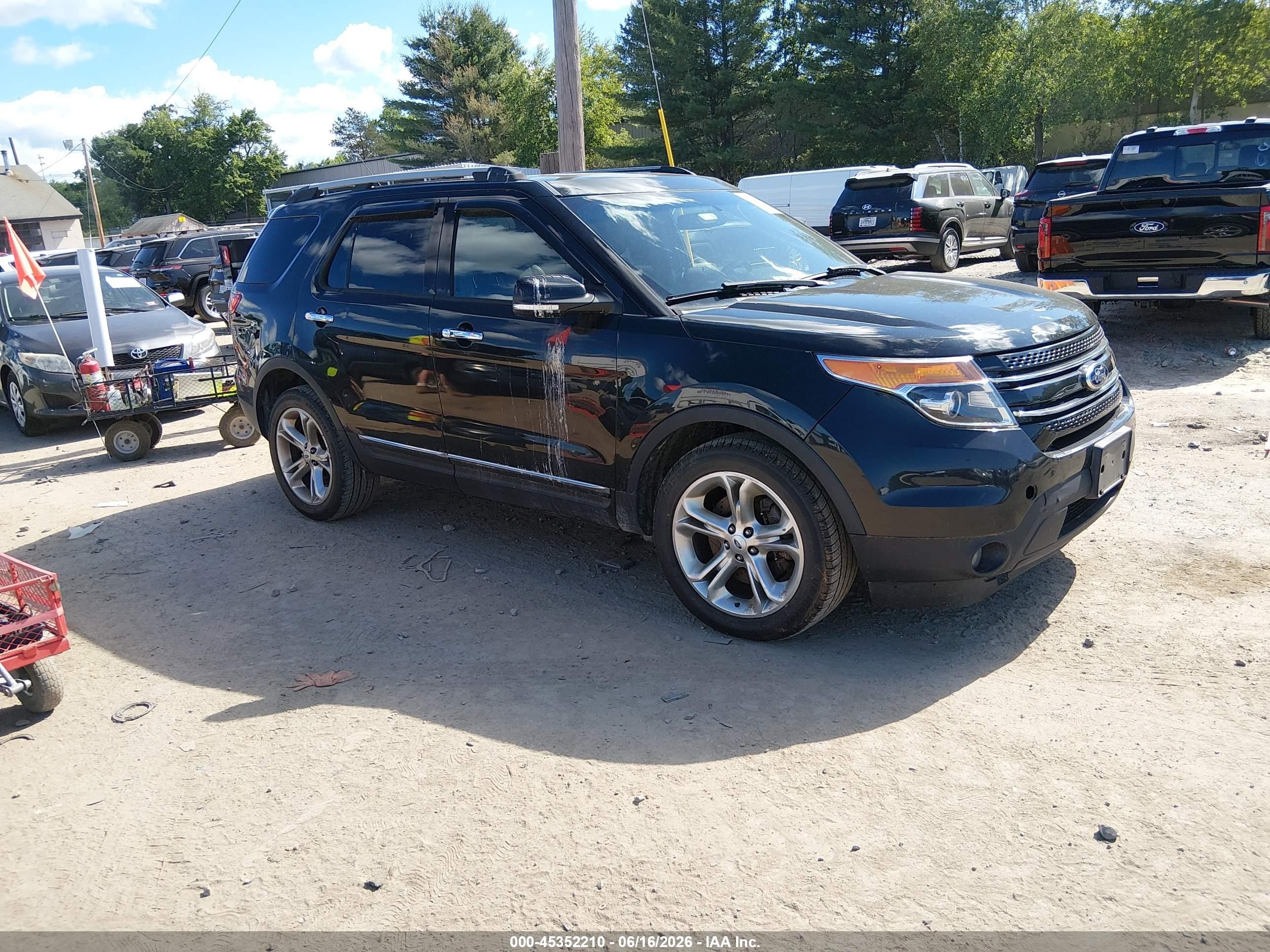2014 Ford Explorer Limited Black vin: 1FM5K8F83EGC25079