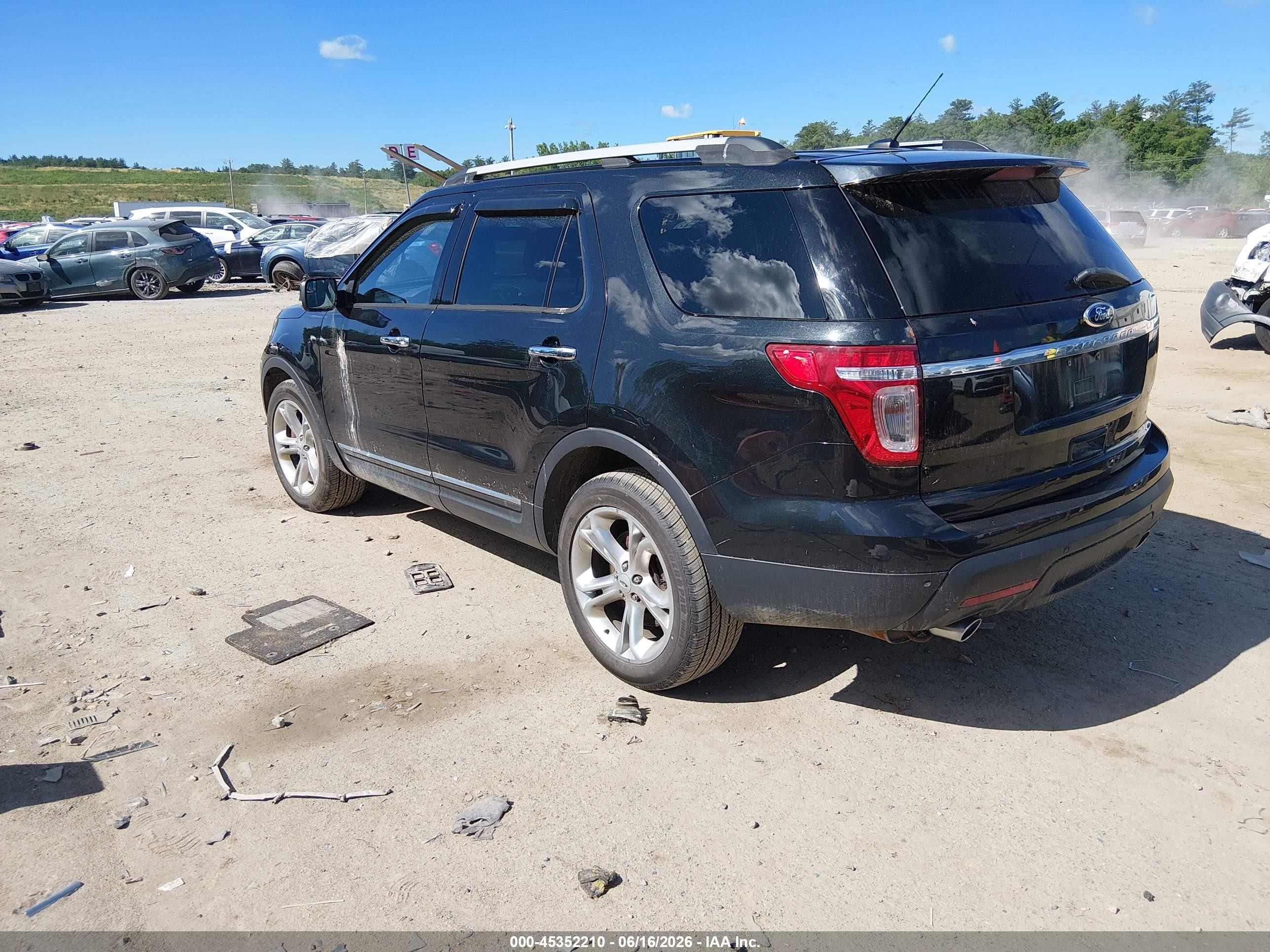 2014 Ford Explorer Limited Black vin: 1FM5K8F83EGC25079