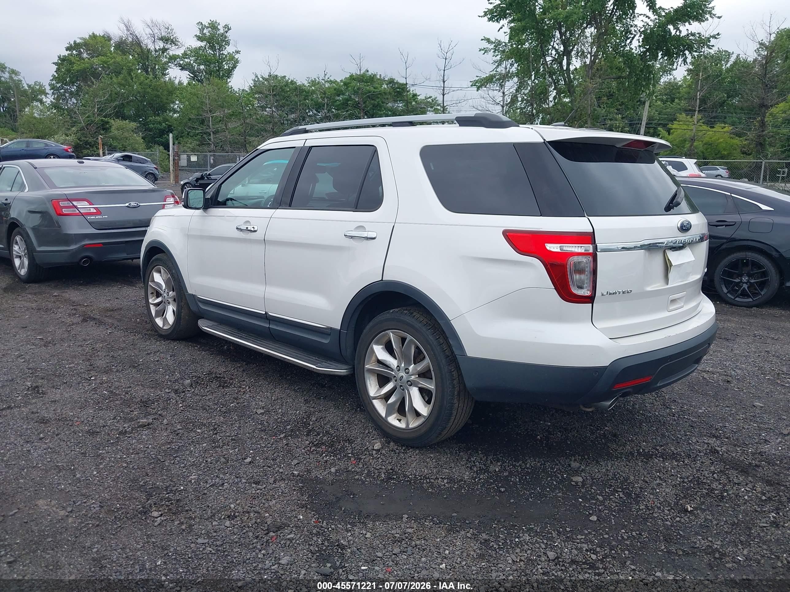 2015 Ford Explorer Limited White vin: 1FM5K8F83FGA00811