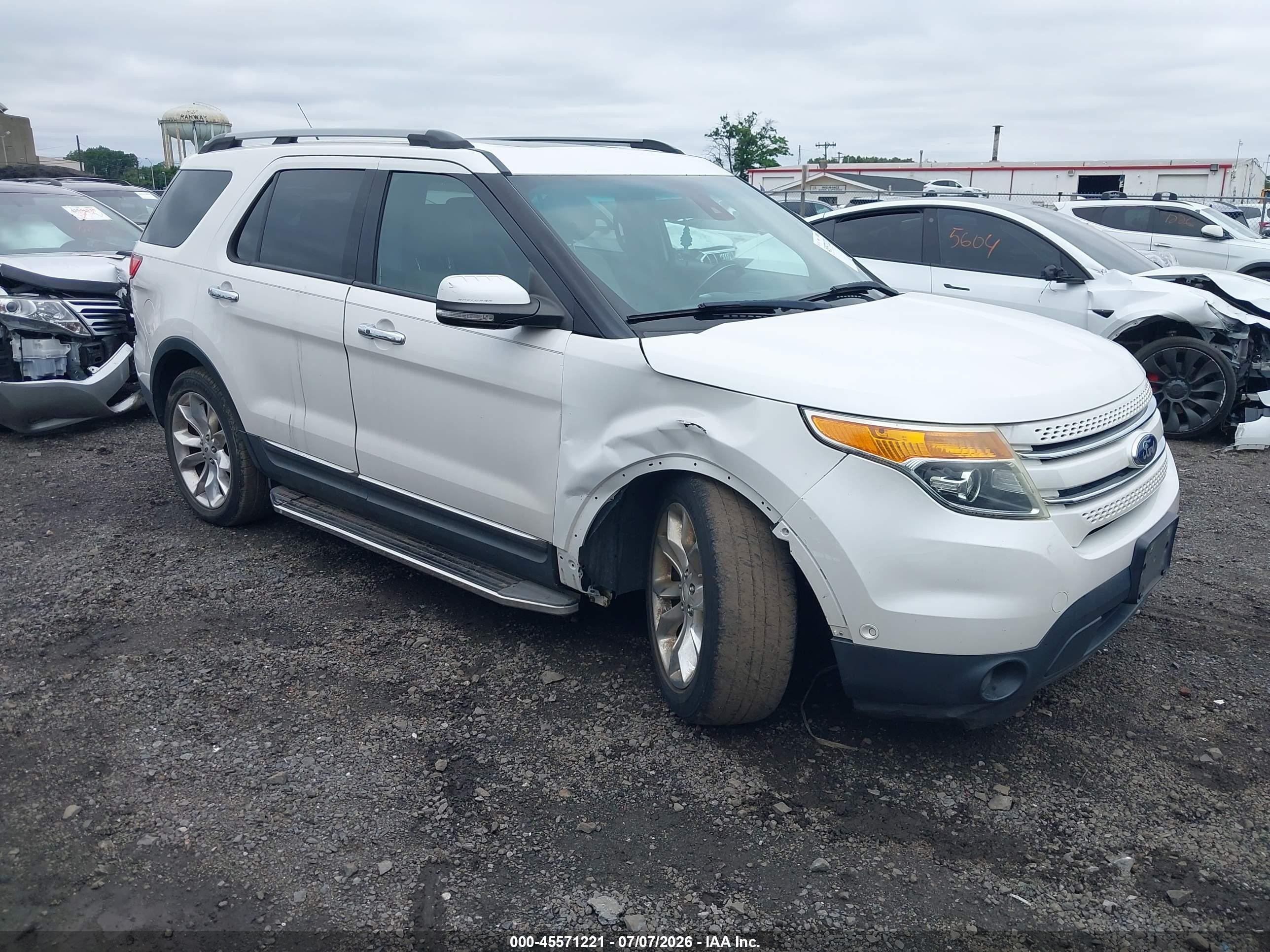 2015 Ford Explorer Limited White vin: 1FM5K8F83FGA00811