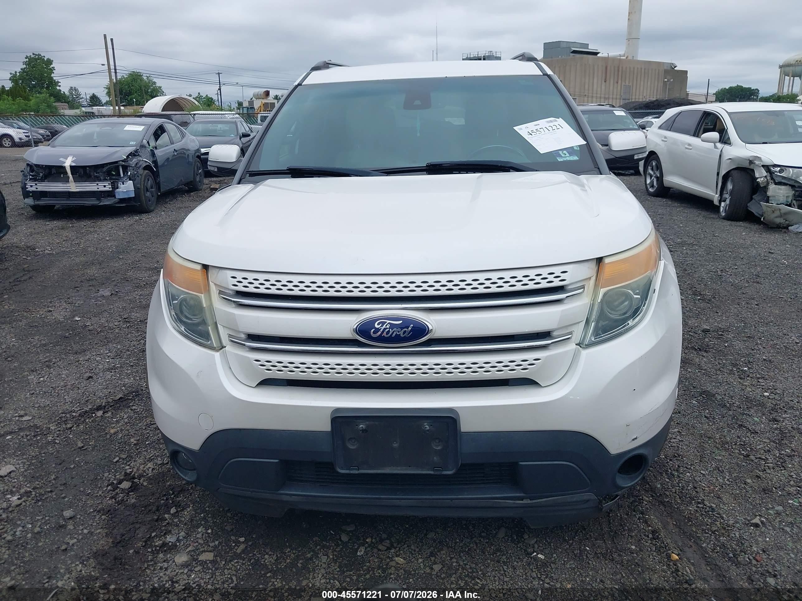 2015 Ford Explorer Limited White vin: 1FM5K8F83FGA00811