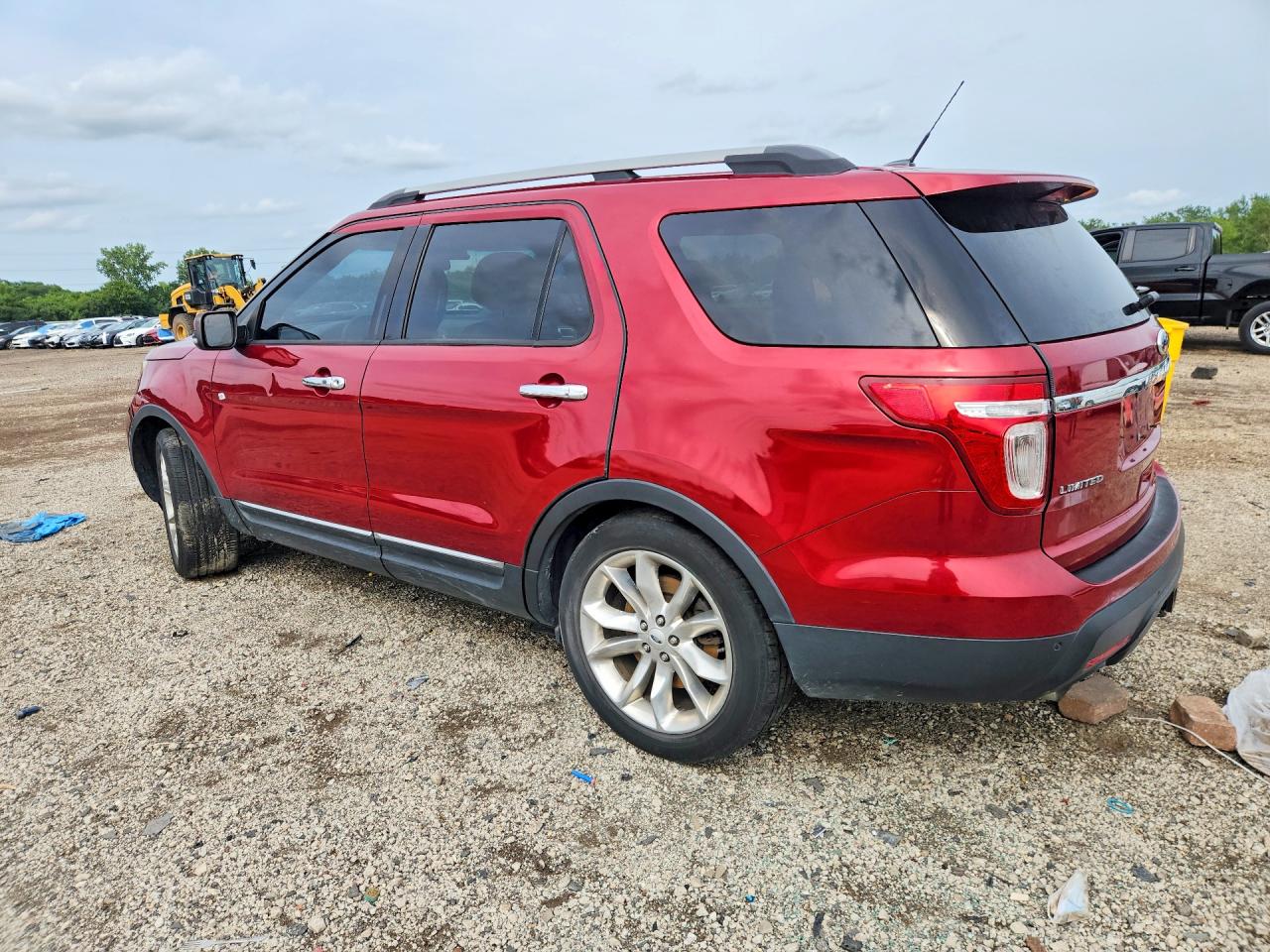 2015 Ford Explorer Limited Red vin: 1FM5K8F83FGA40452