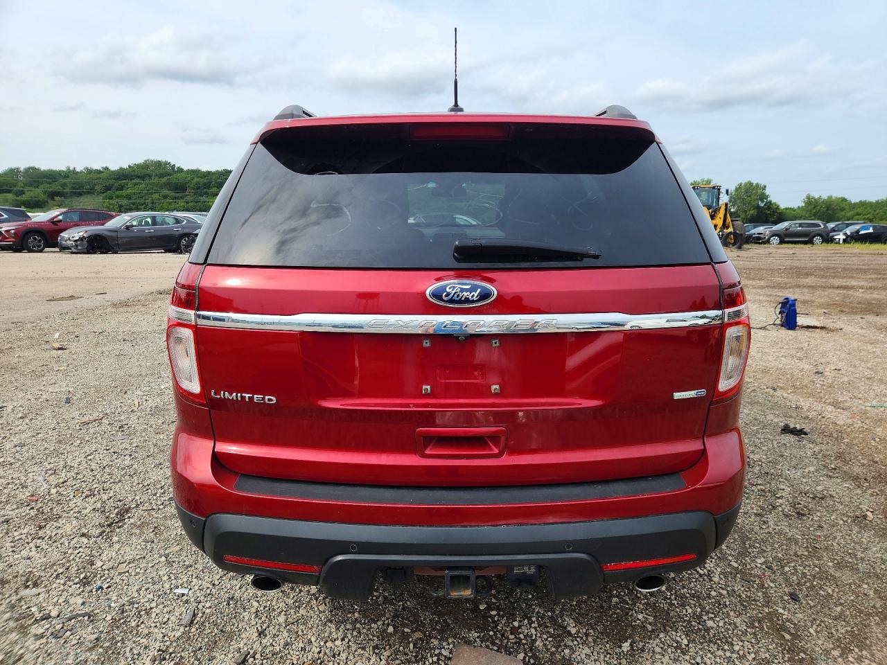 2015 Ford Explorer Limited Red vin: 1FM5K8F83FGA40452