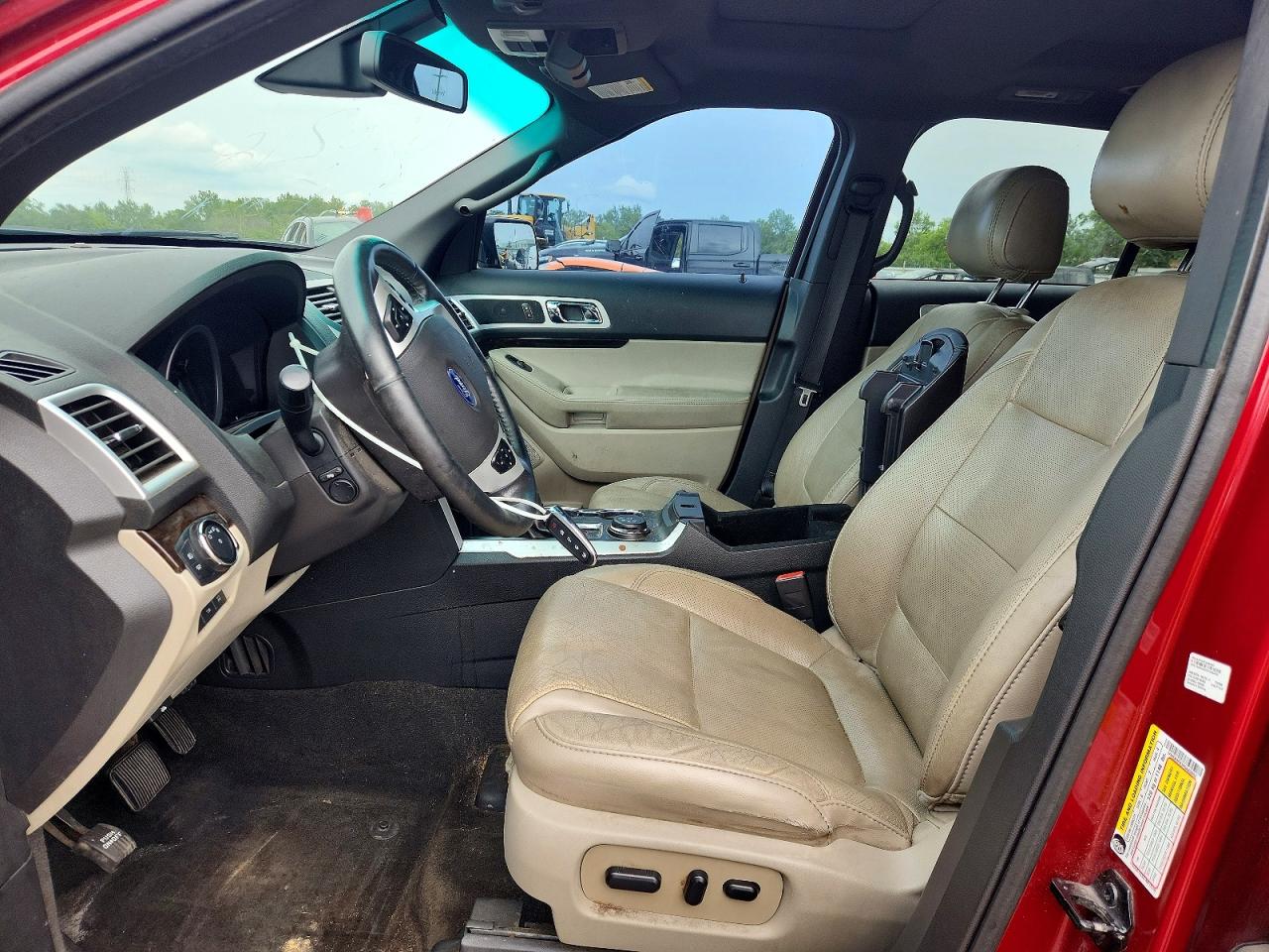 2015 Ford Explorer Limited Red vin: 1FM5K8F83FGA40452