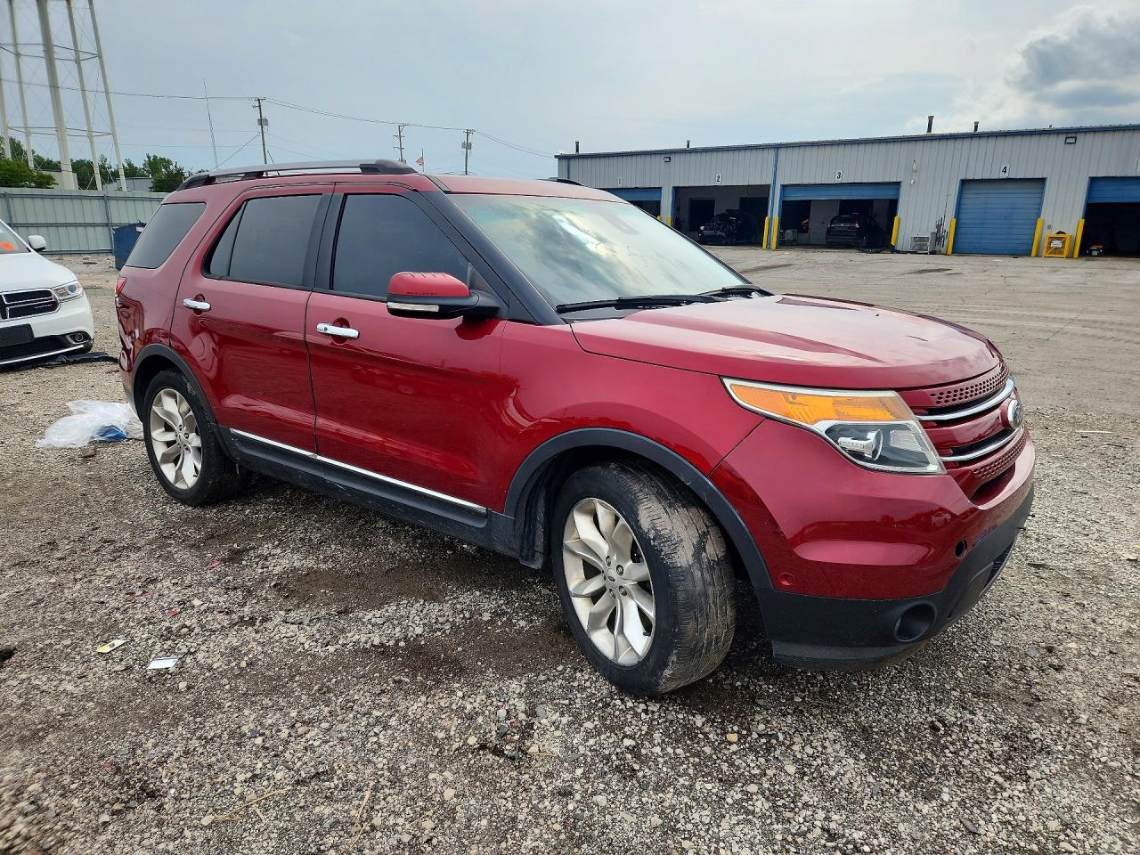 2015 Ford Explorer Limited Red vin: 1FM5K8F83FGA40452