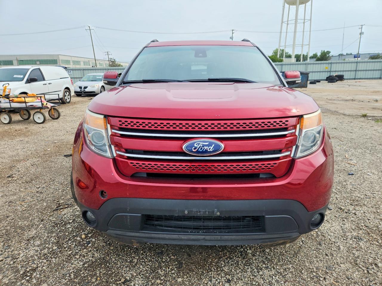 2015 Ford Explorer Limited Red vin: 1FM5K8F83FGA40452