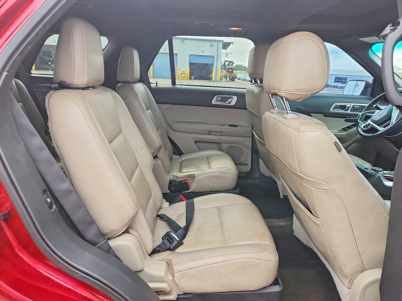 2015 Ford Explorer Limited Red vin: 1FM5K8F83FGA40452