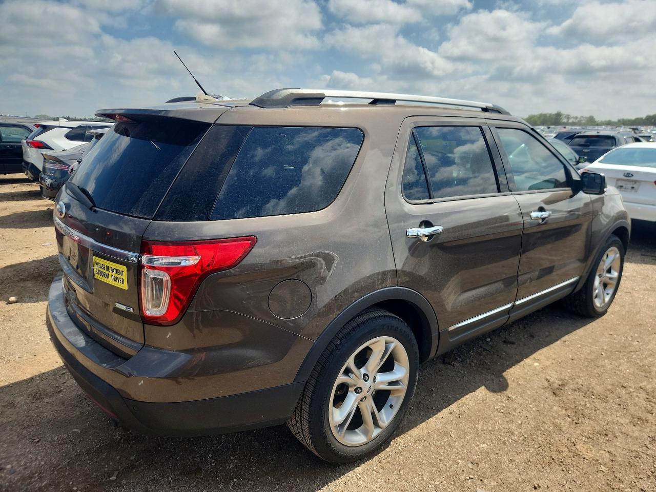 2015 Ford Explorer Limited Brown vin: 1FM5K8F83FGA56568