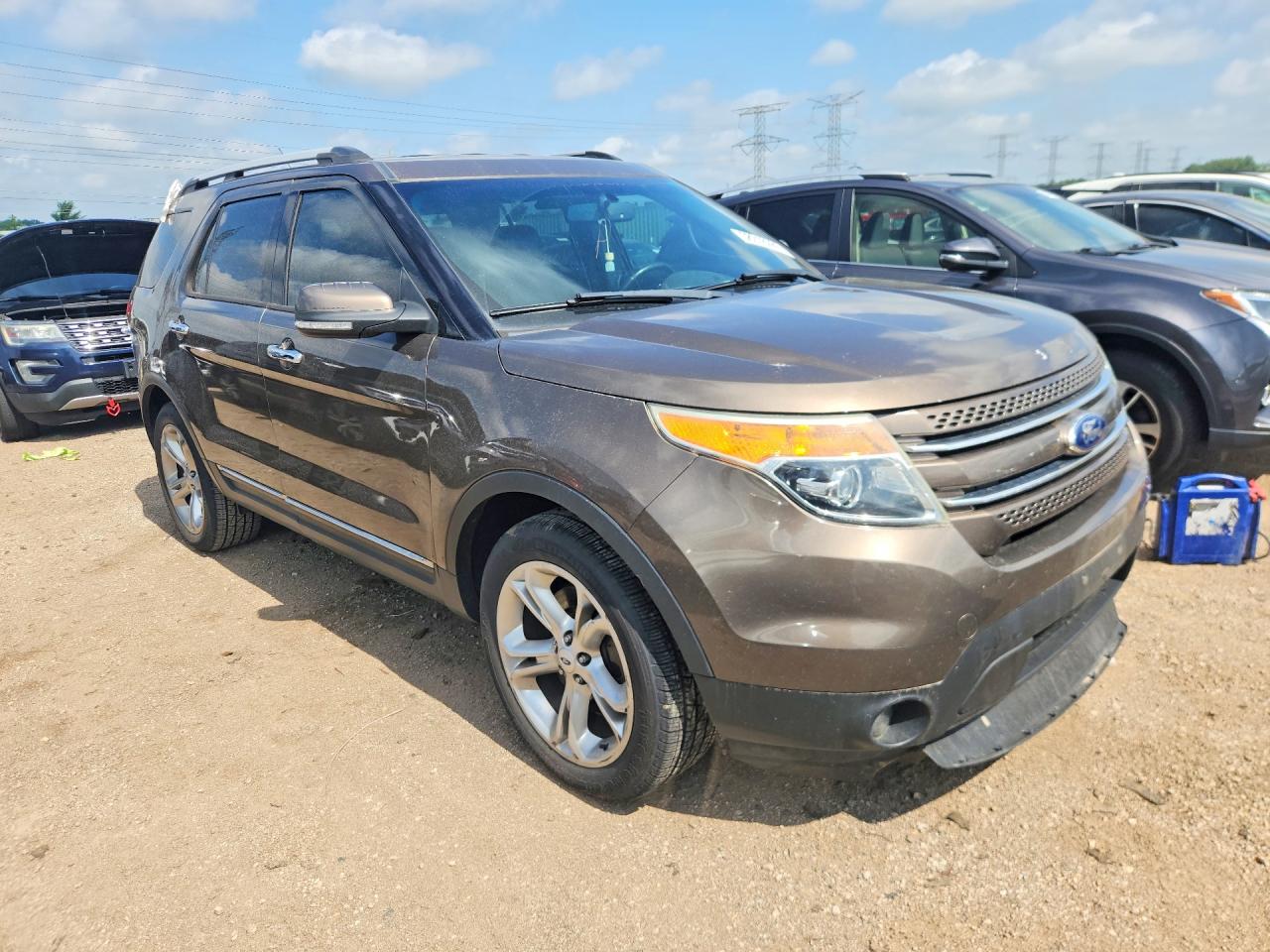 2015 Ford Explorer Limited Brown vin: 1FM5K8F83FGA56568