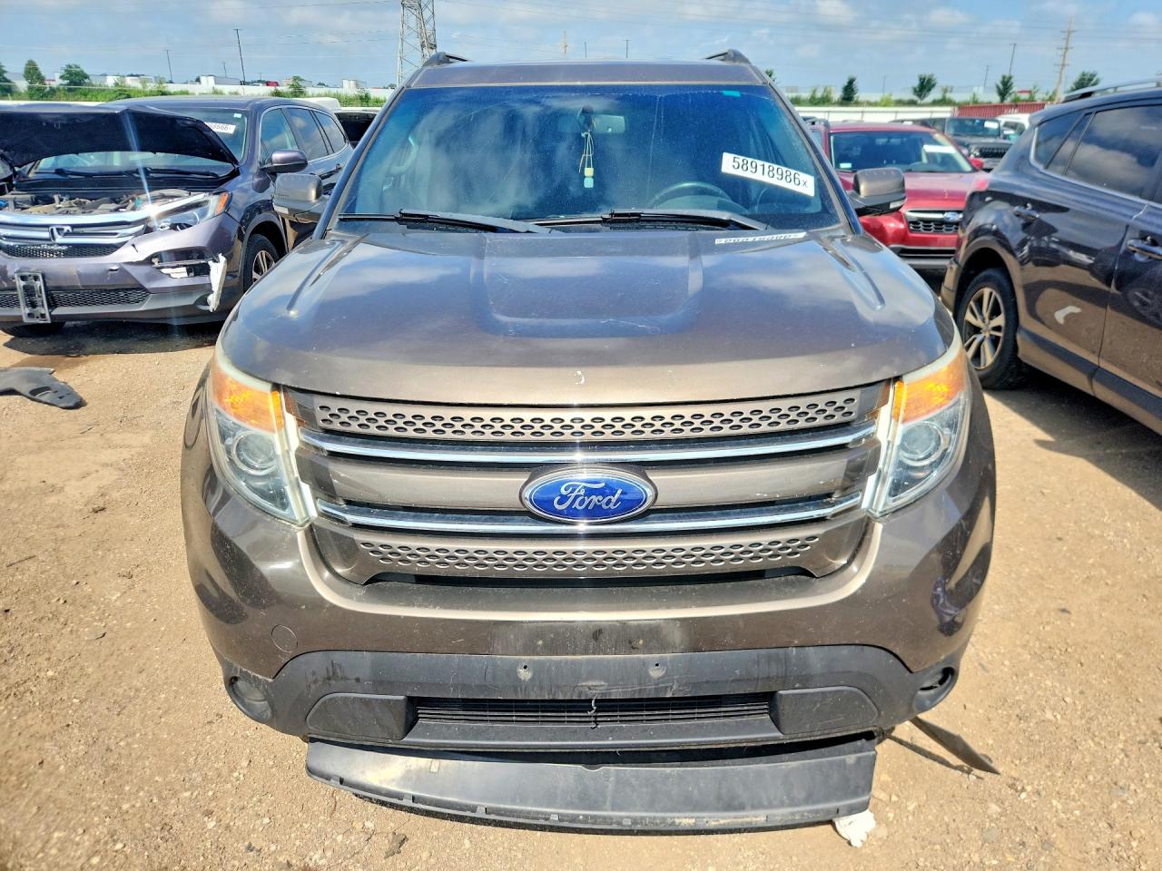 2015 Ford Explorer Limited Brown vin: 1FM5K8F83FGA56568
