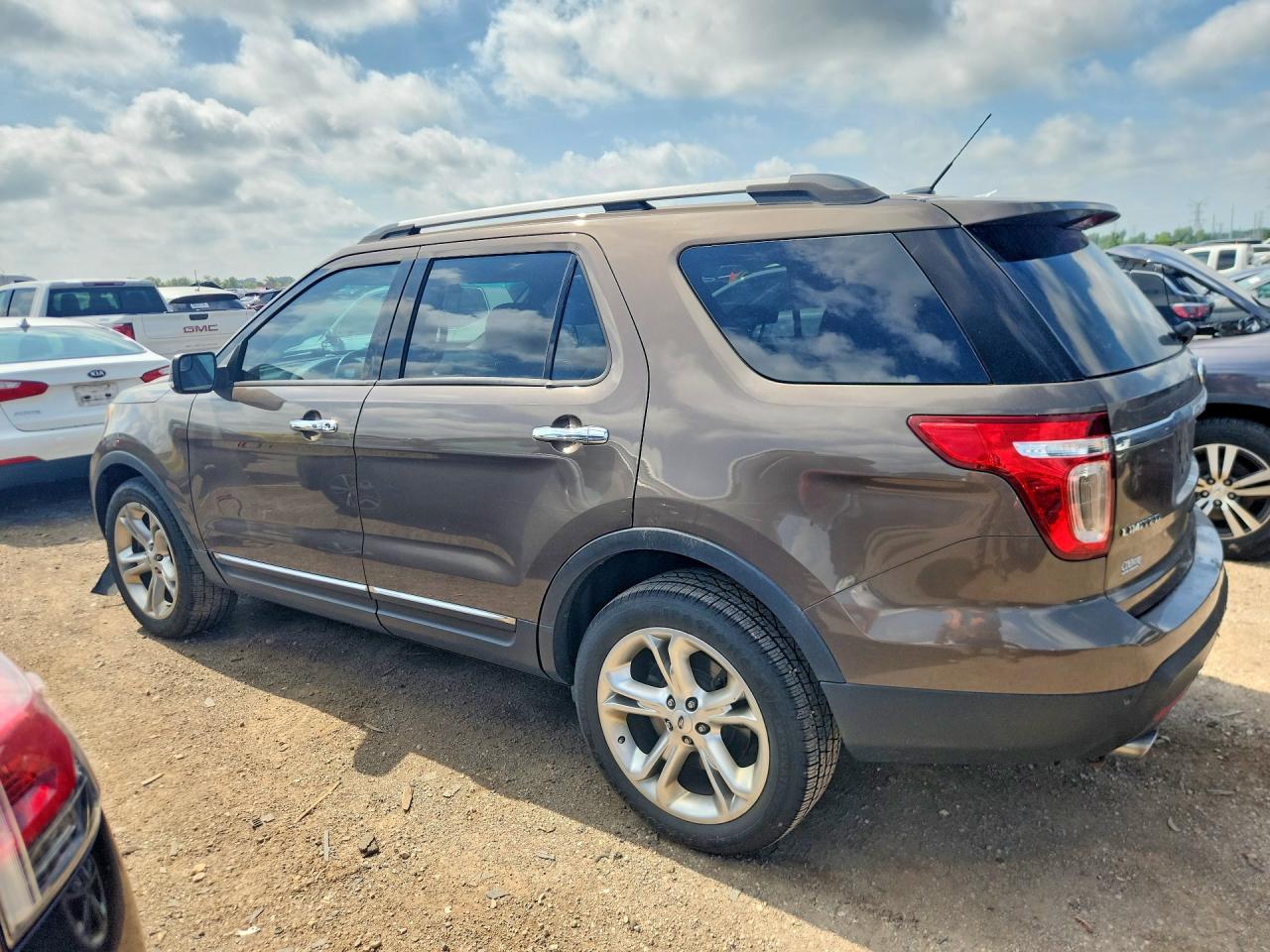 2015 Ford Explorer Limited Brown vin: 1FM5K8F83FGA56568