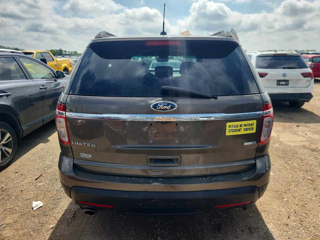 2015 Ford Explorer Limited Brown vin: 1FM5K8F83FGA56568