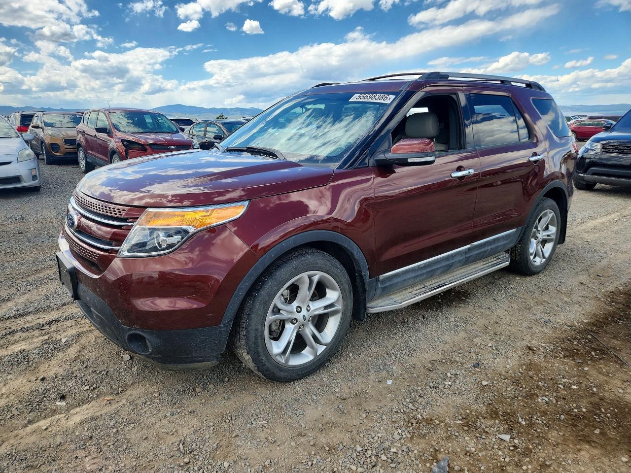 2015 Ford Explorer Limited Red vin: 1FM5K8F83FGB12704