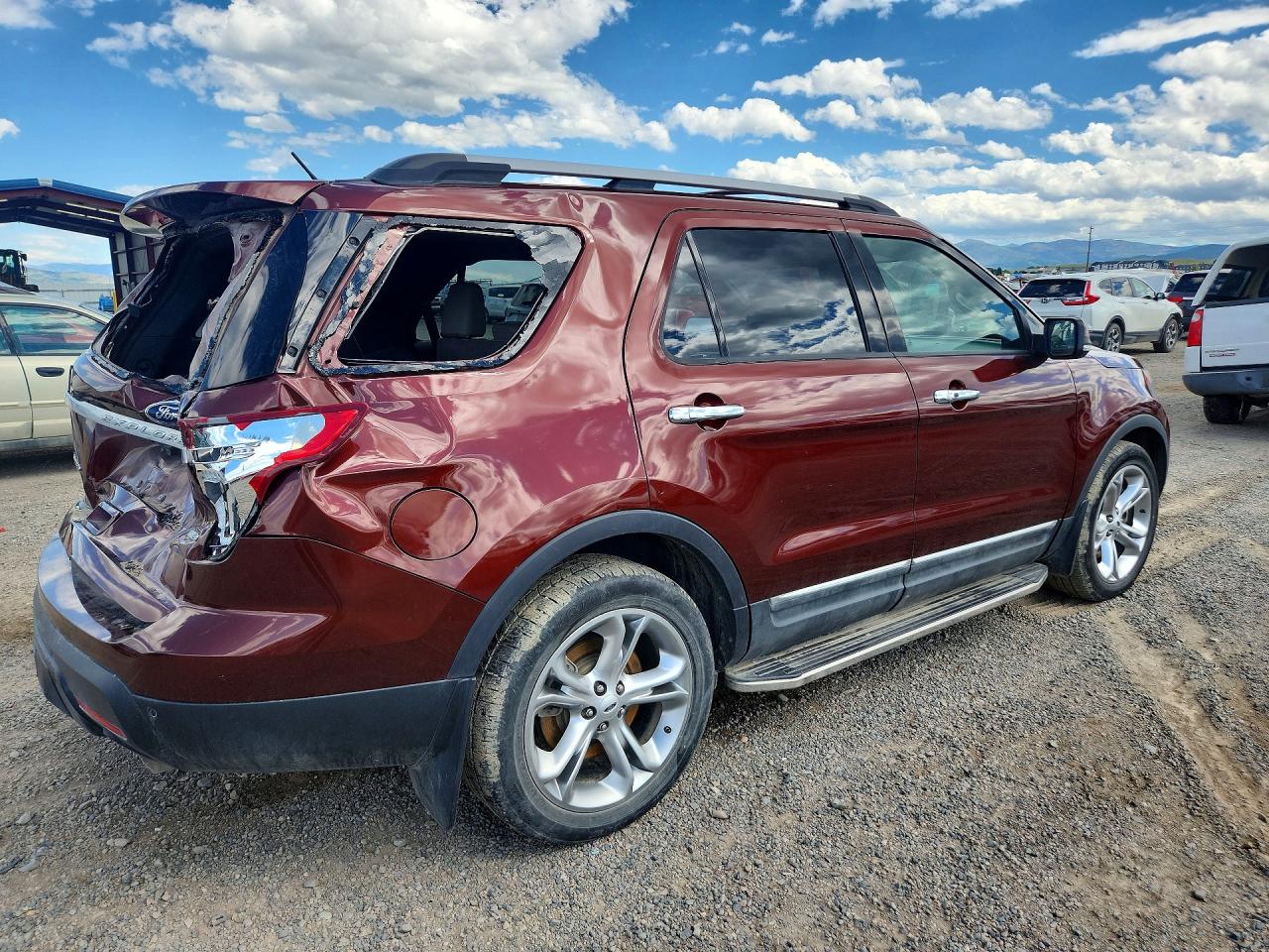 2015 Ford Explorer Limited Красный vin: 1FM5K8F83FGB12704