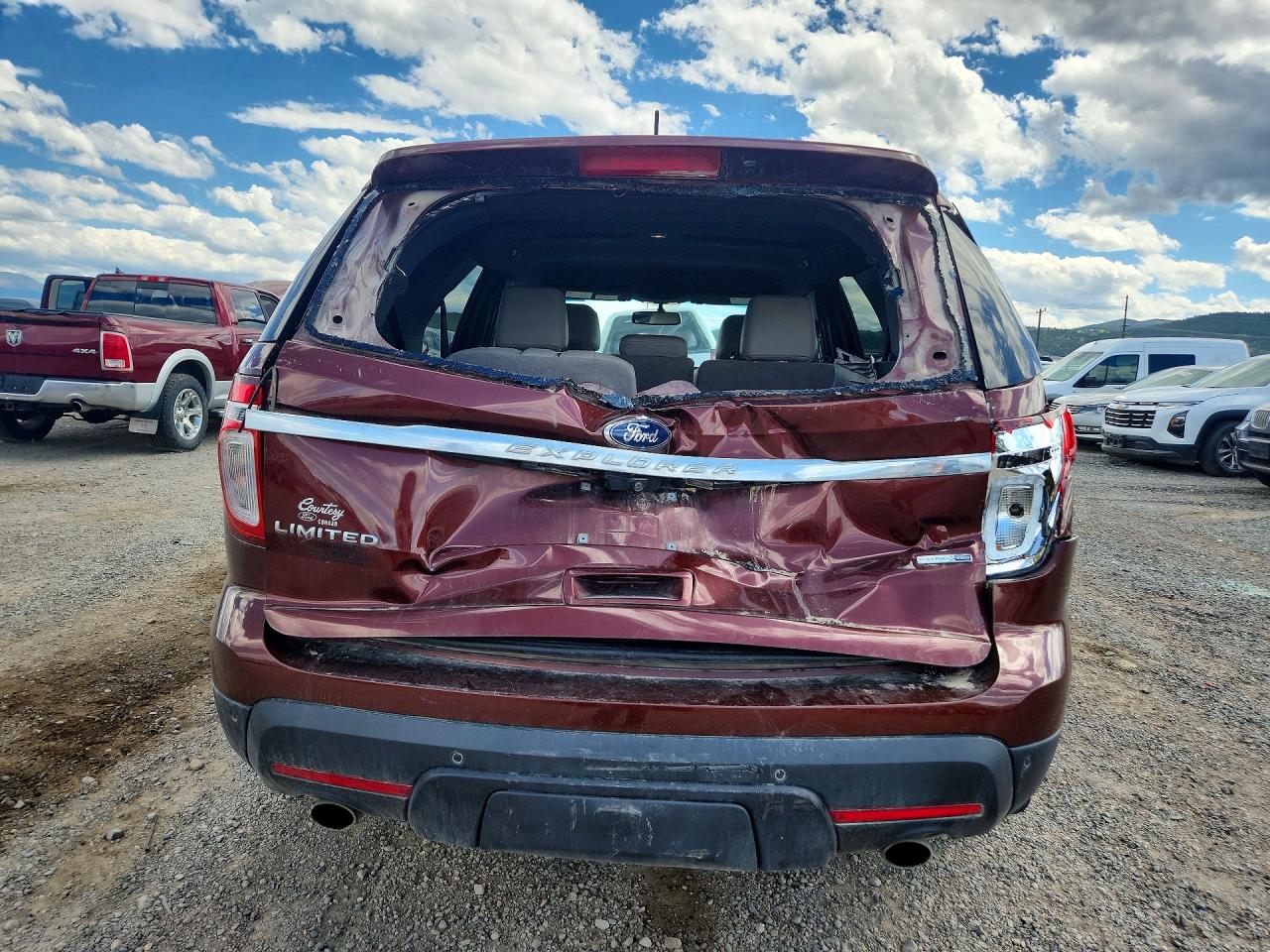 2015 Ford Explorer Limited Красный vin: 1FM5K8F83FGB12704