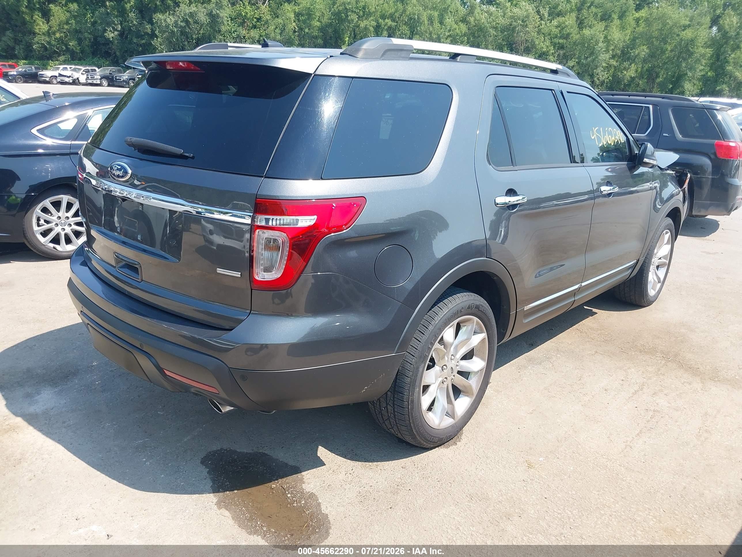 2015 Ford Explorer Limited Gray vin: 1FM5K8F83FGB31155