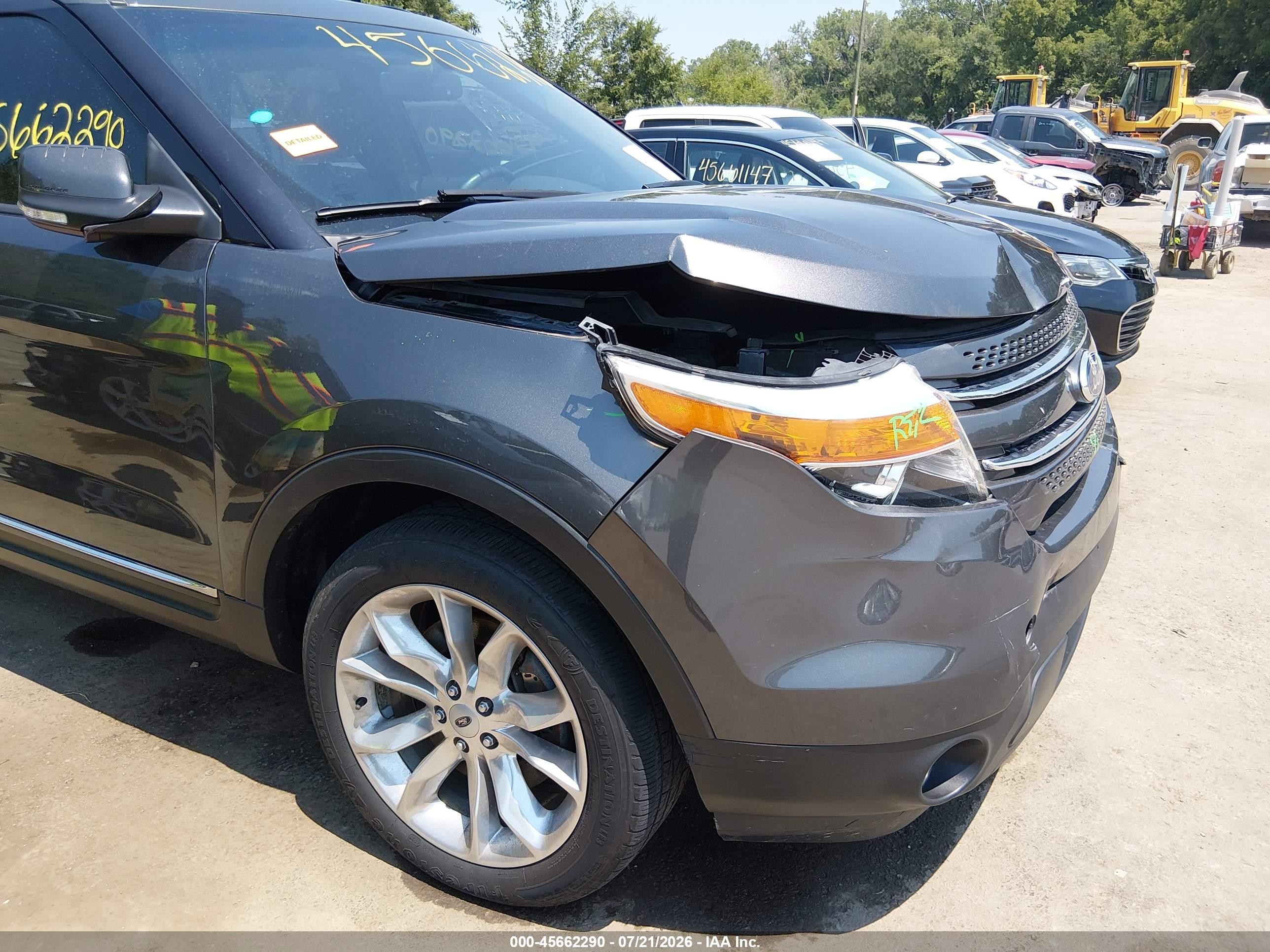 2015 Ford Explorer Limited Gray vin: 1FM5K8F83FGB31155