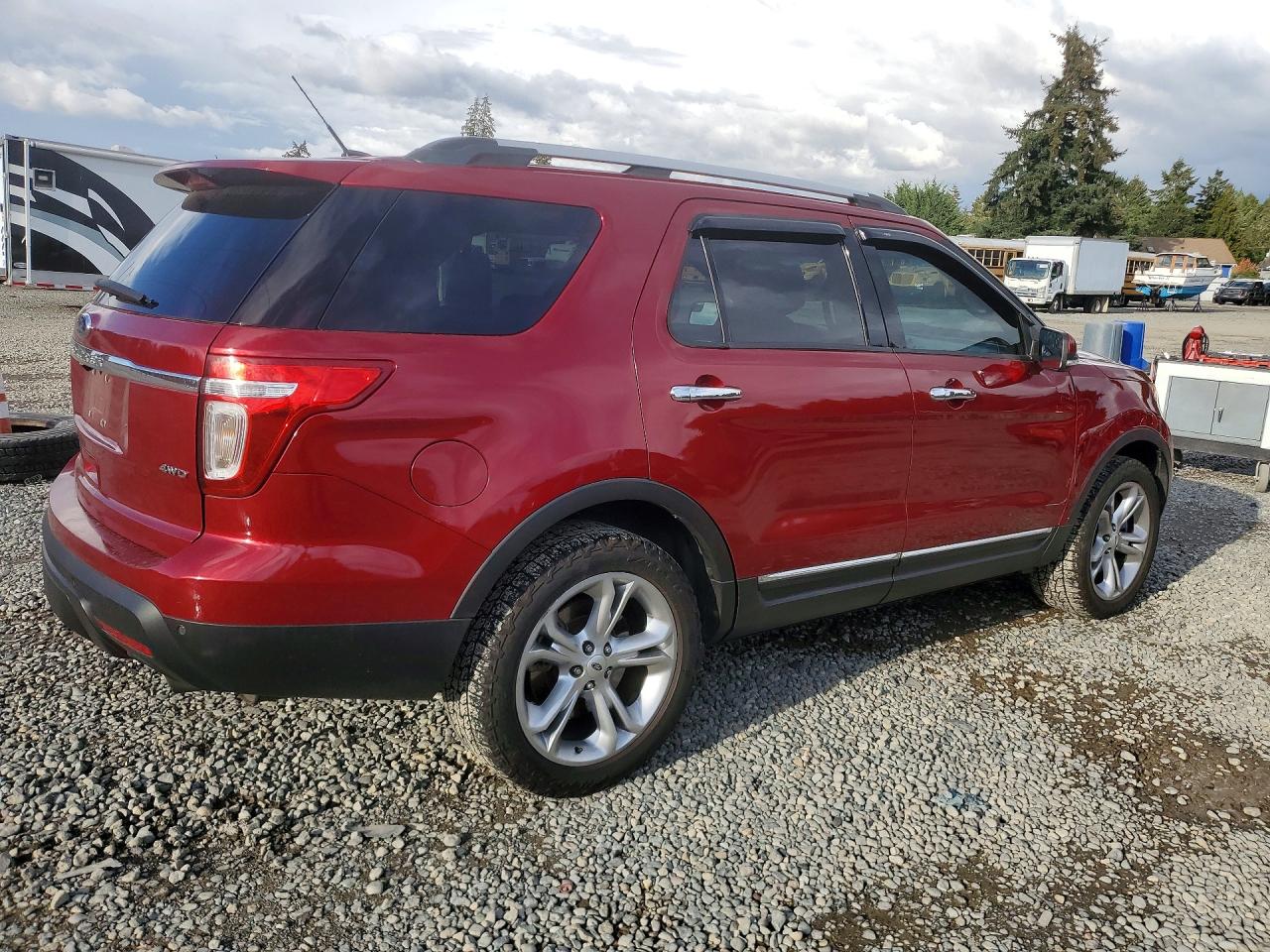 2015 Ford Explorer Limited Red vin: 1FM5K8F83FGB67377