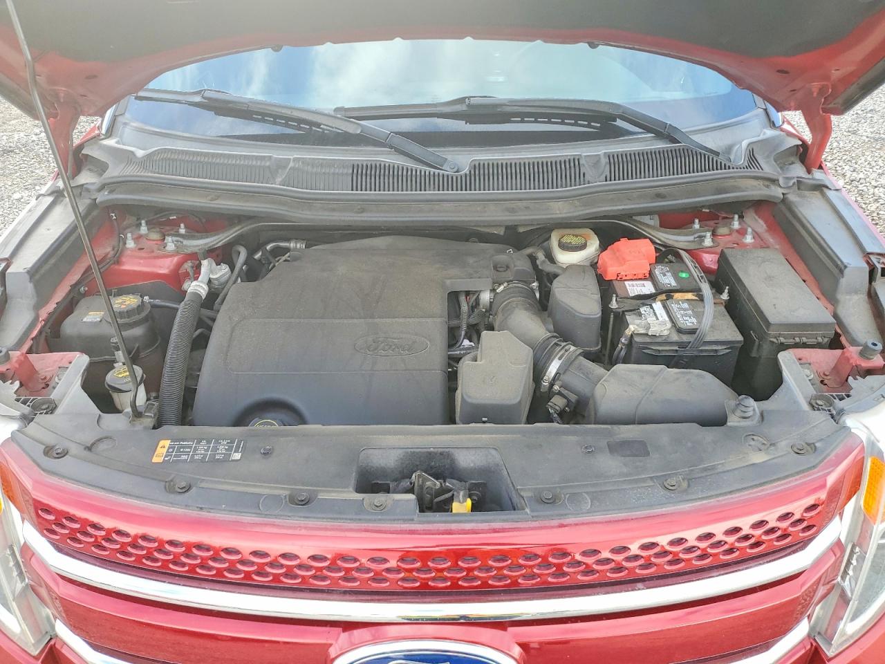2015 Ford Explorer Limited Red vin: 1FM5K8F83FGB67377
