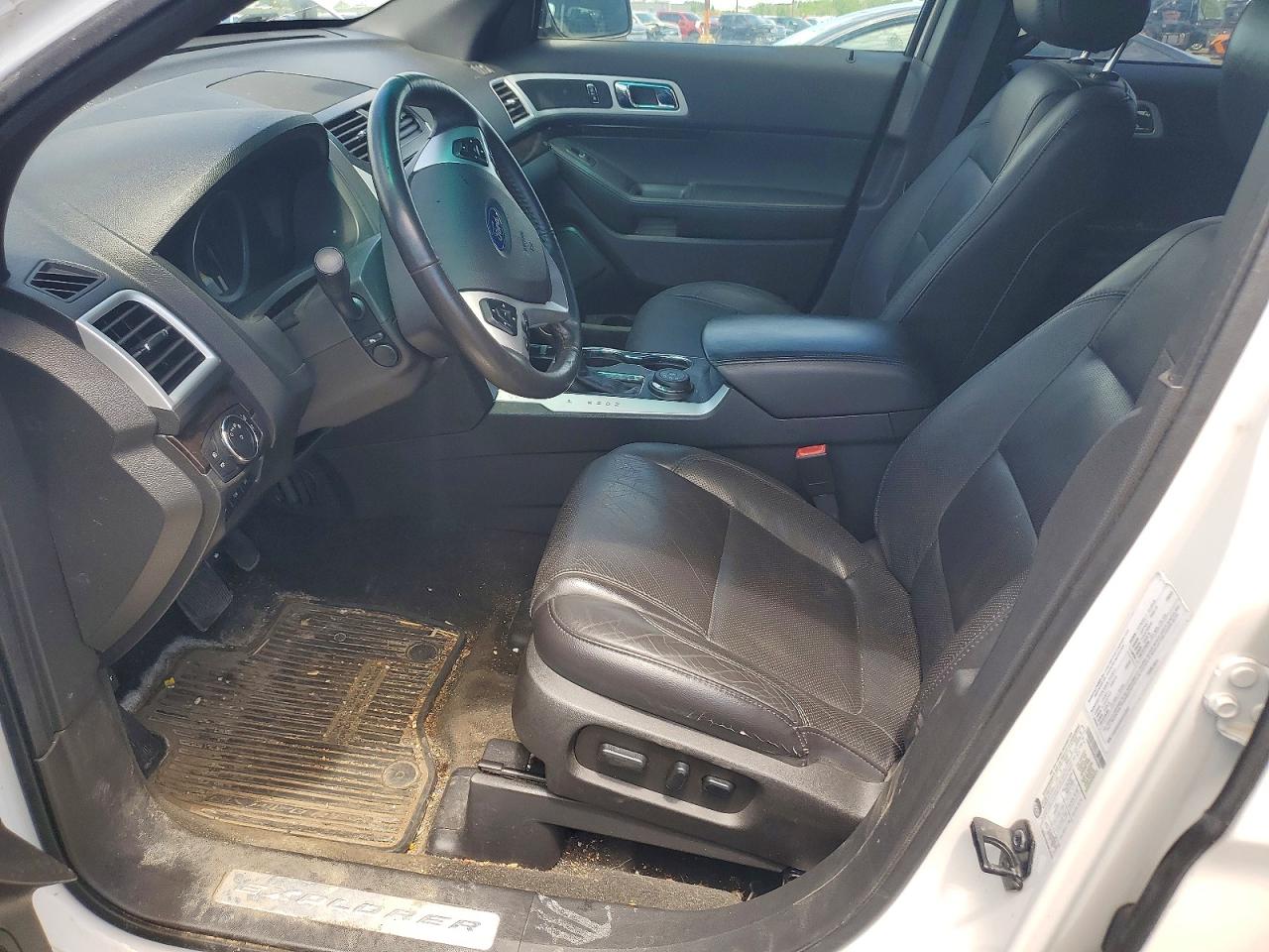 2015 Ford Explorer Limited White vin: 1FM5K8F83FGC42885