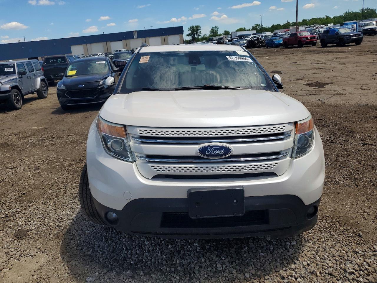 2015 Ford Explorer Limited White vin: 1FM5K8F83FGC42885