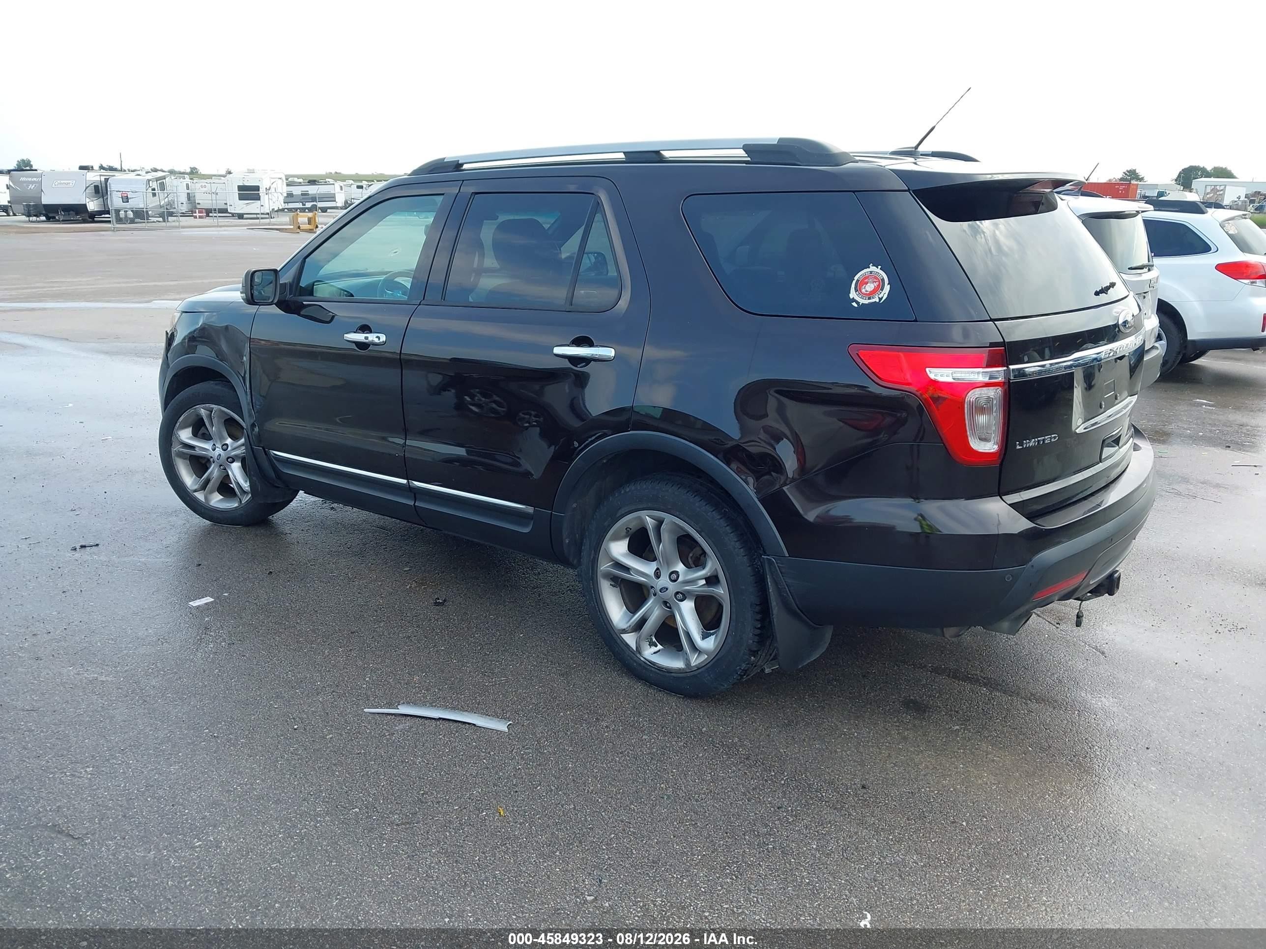 2013 Ford Explorer Limited Black vin: 1FM5K8F84DGA12219