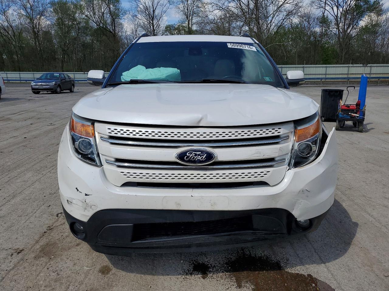 2013 Ford Explorer White vin: 1FM5K8F84DGA22961
