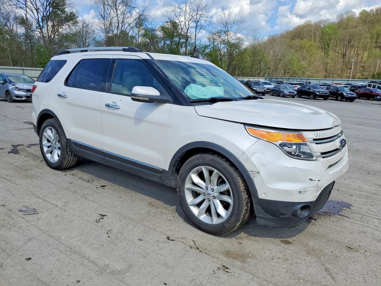 2013 Ford Explorer White vin: 1FM5K8F84DGA22961