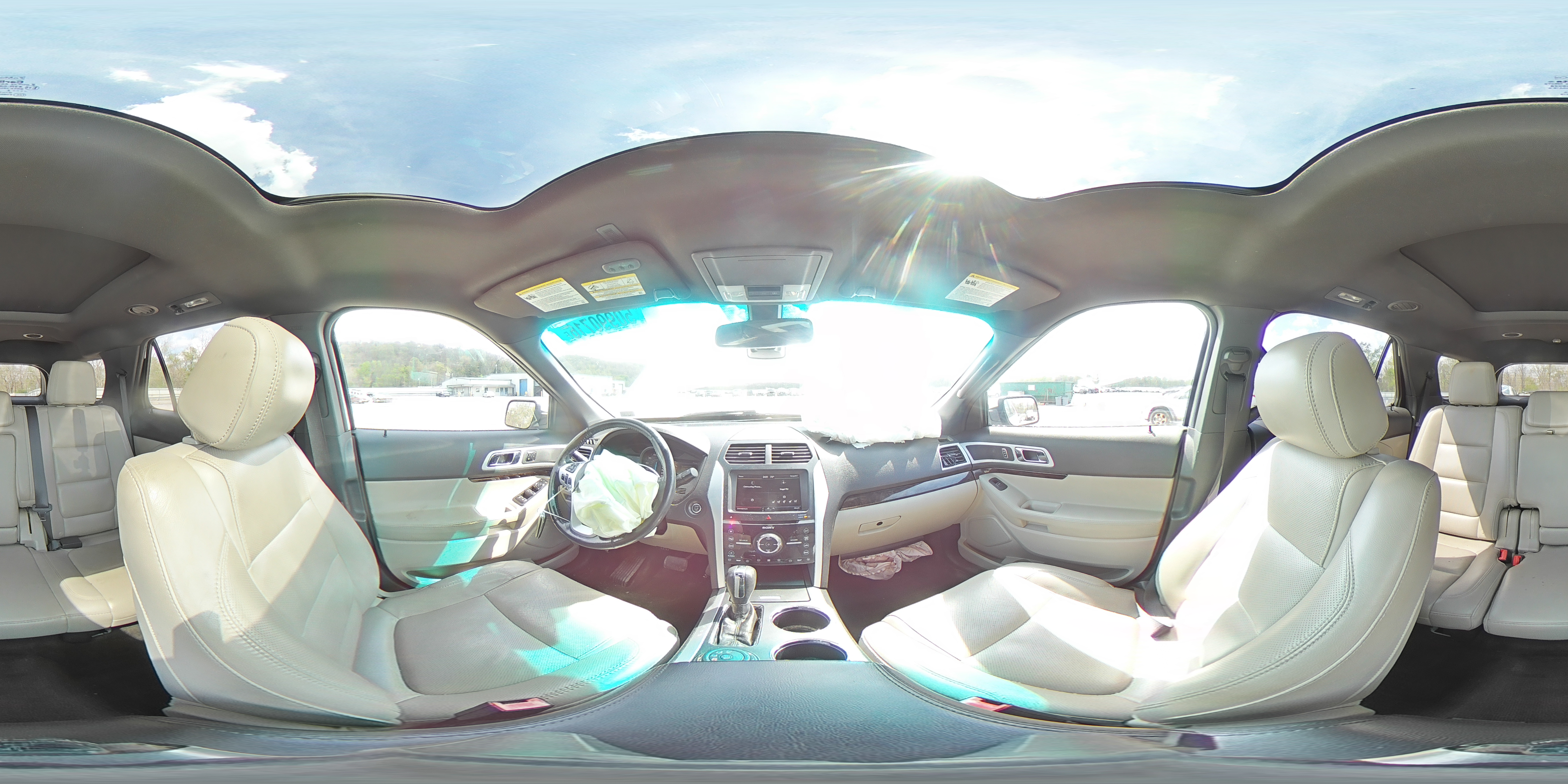 2013 Ford Explorer White vin: 1FM5K8F84DGA22961