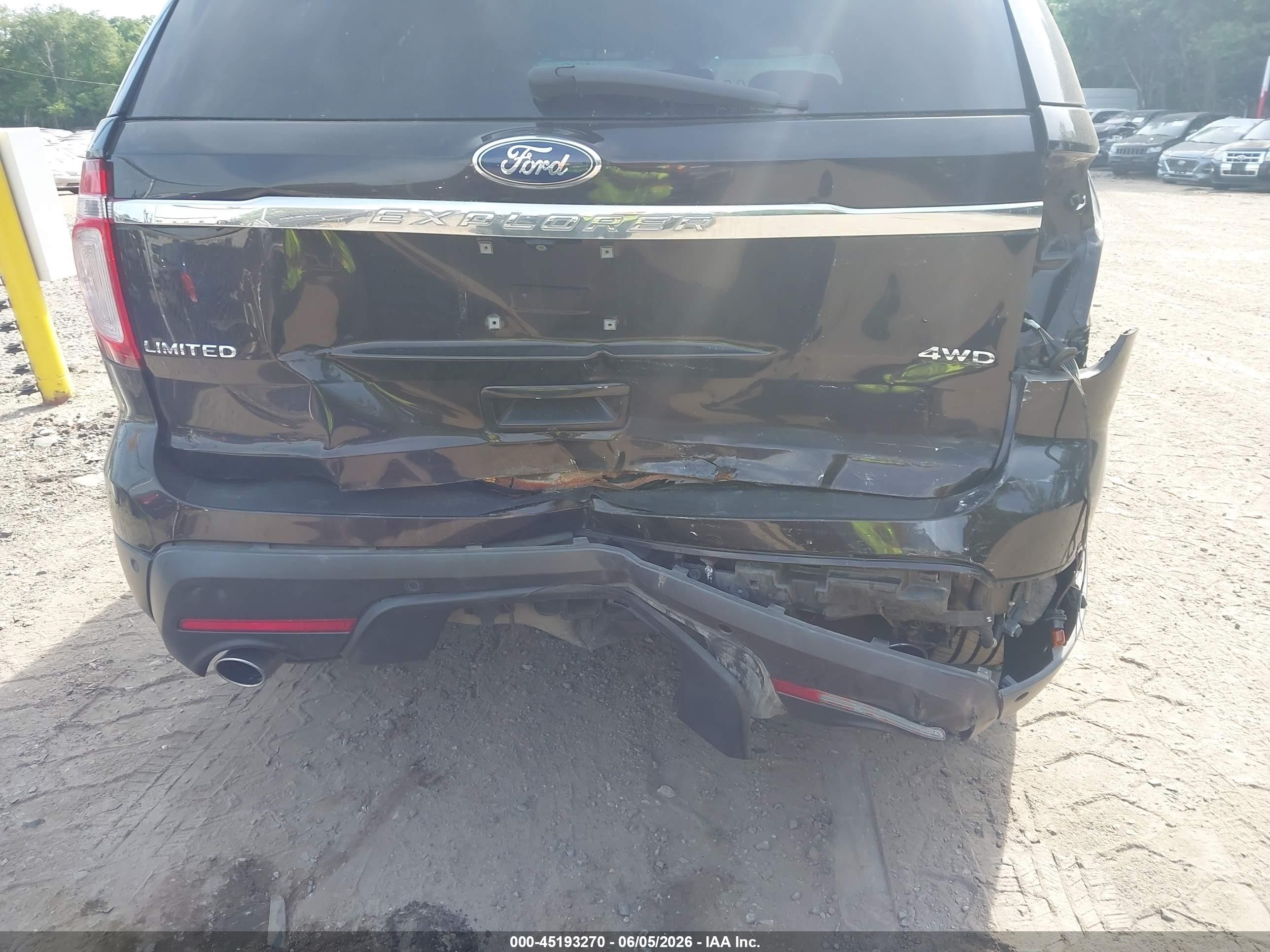 2013 Ford Explorer Limited Brown vin: 1FM5K8F84DGA24032