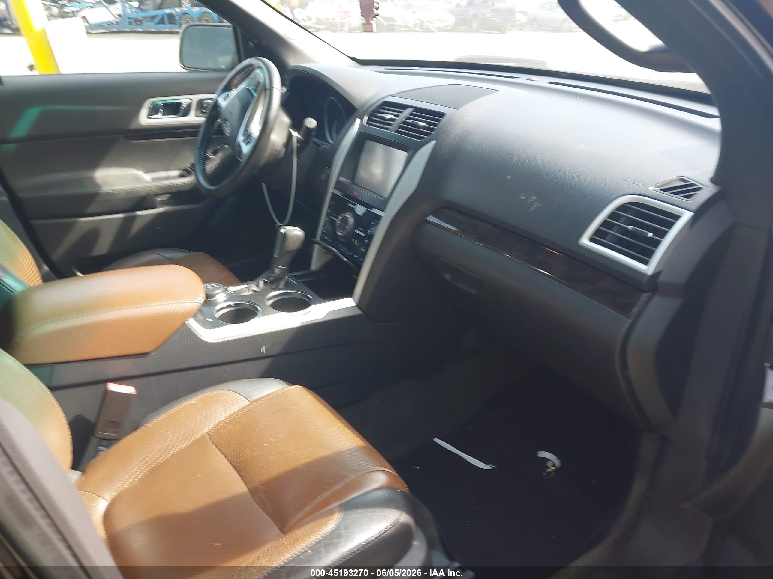 2013 Ford Explorer Limited Brown vin: 1FM5K8F84DGA24032