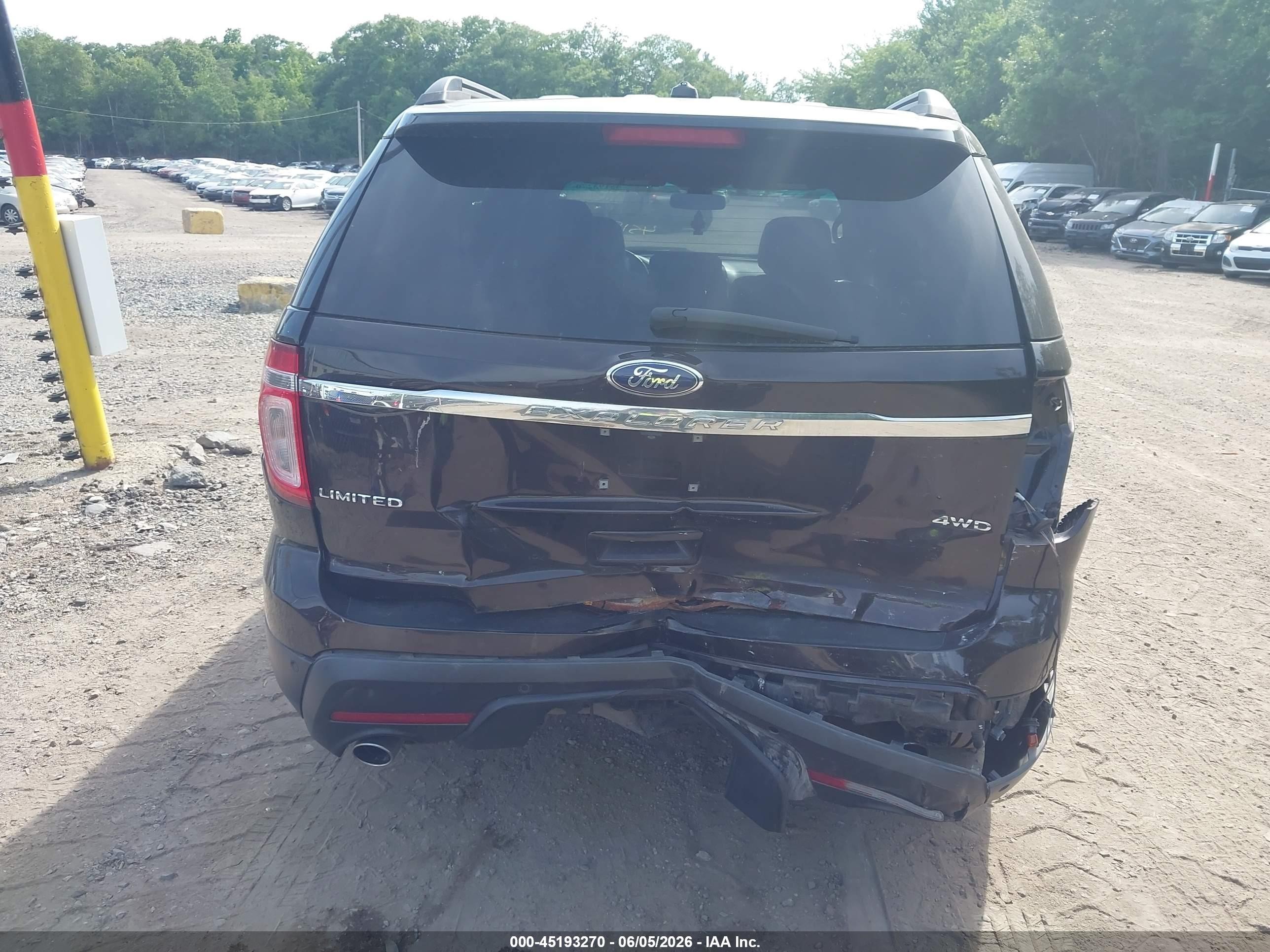 2013 Ford Explorer Limited Brown vin: 1FM5K8F84DGA24032