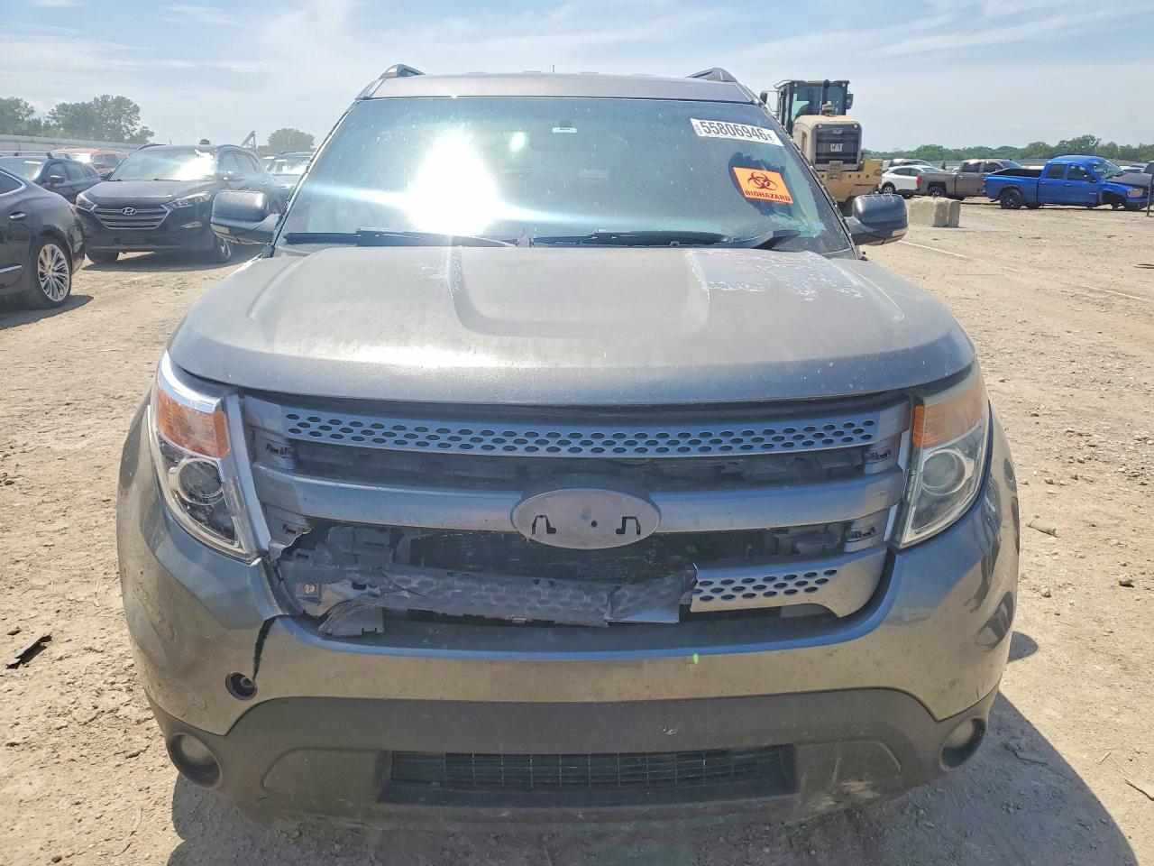 2013 Ford Explorer Limited Gray vin: 1FM5K8F84DGA25648