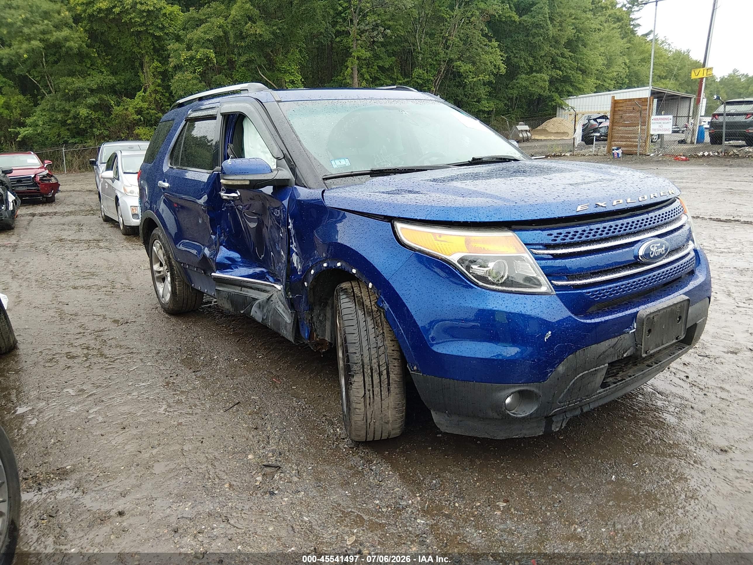 2013 Ford Explorer Limited Синий vin: 1FM5K8F84DGA43387